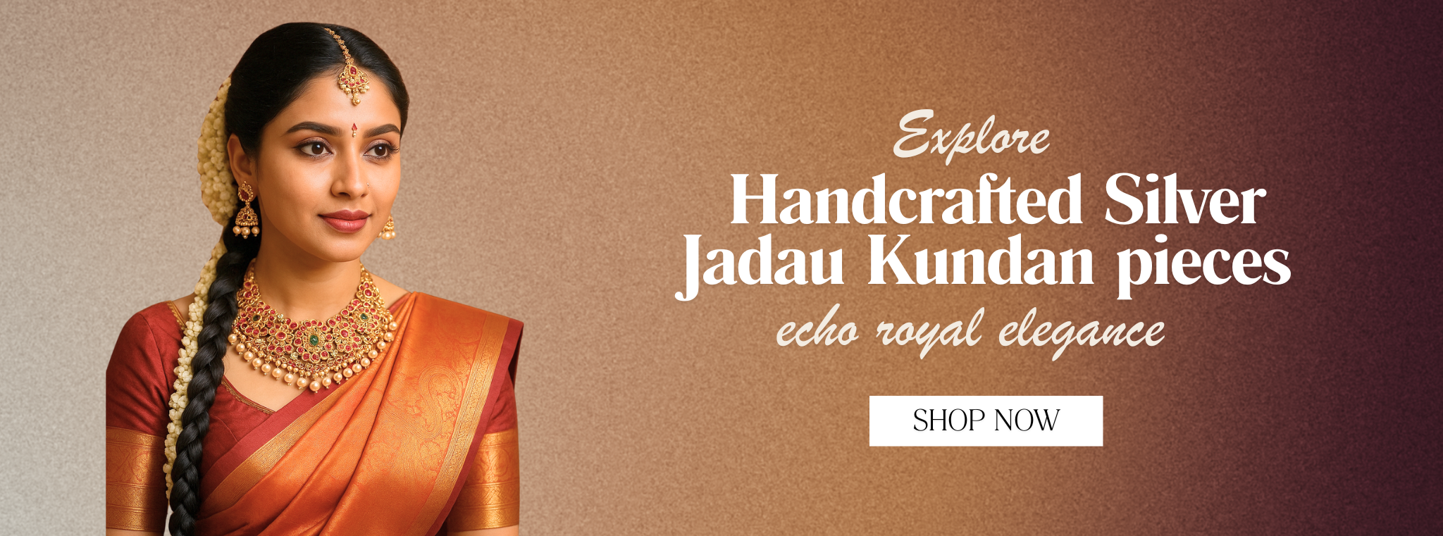 Handcrafted Silver Jadau kundan