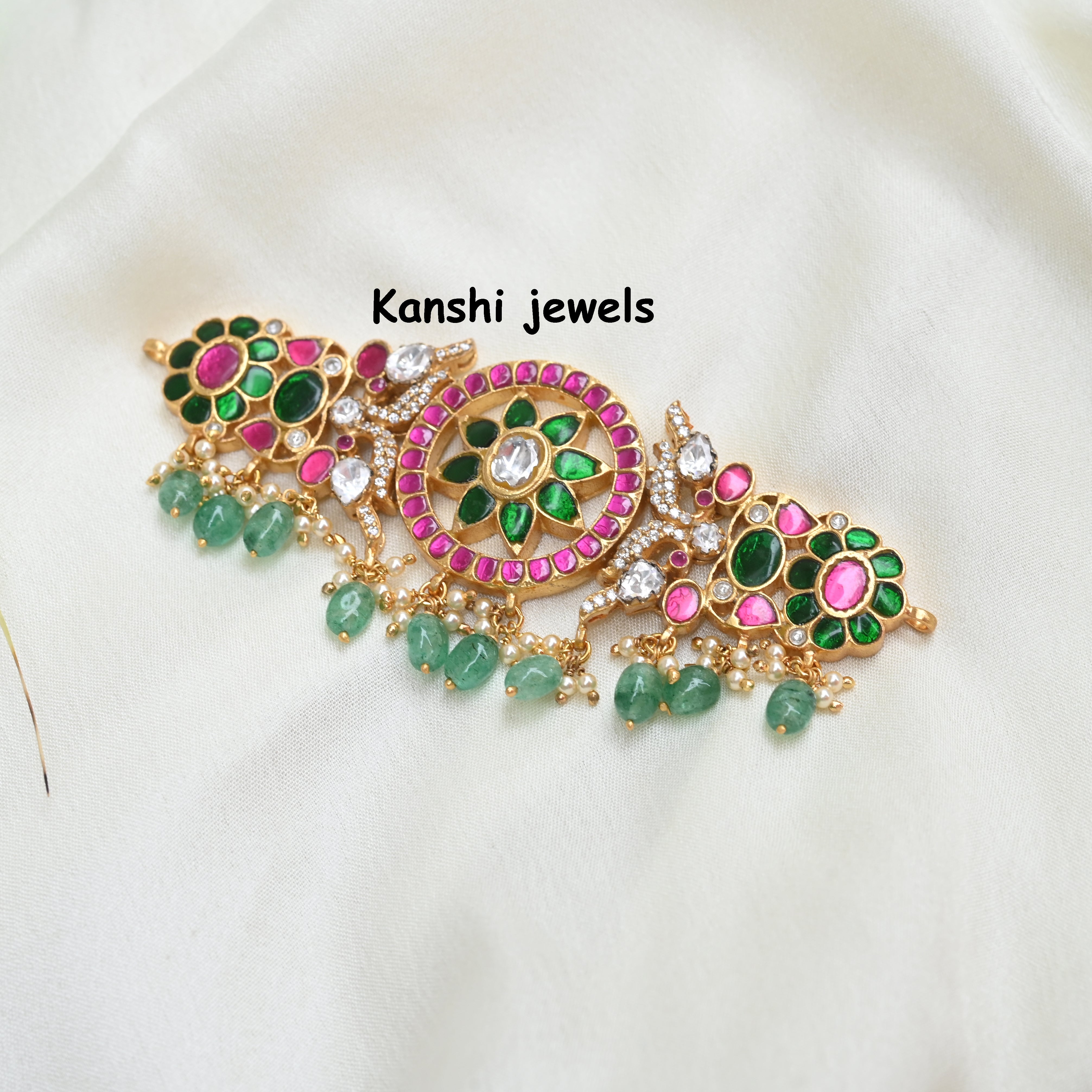 Silver Jadau Choker