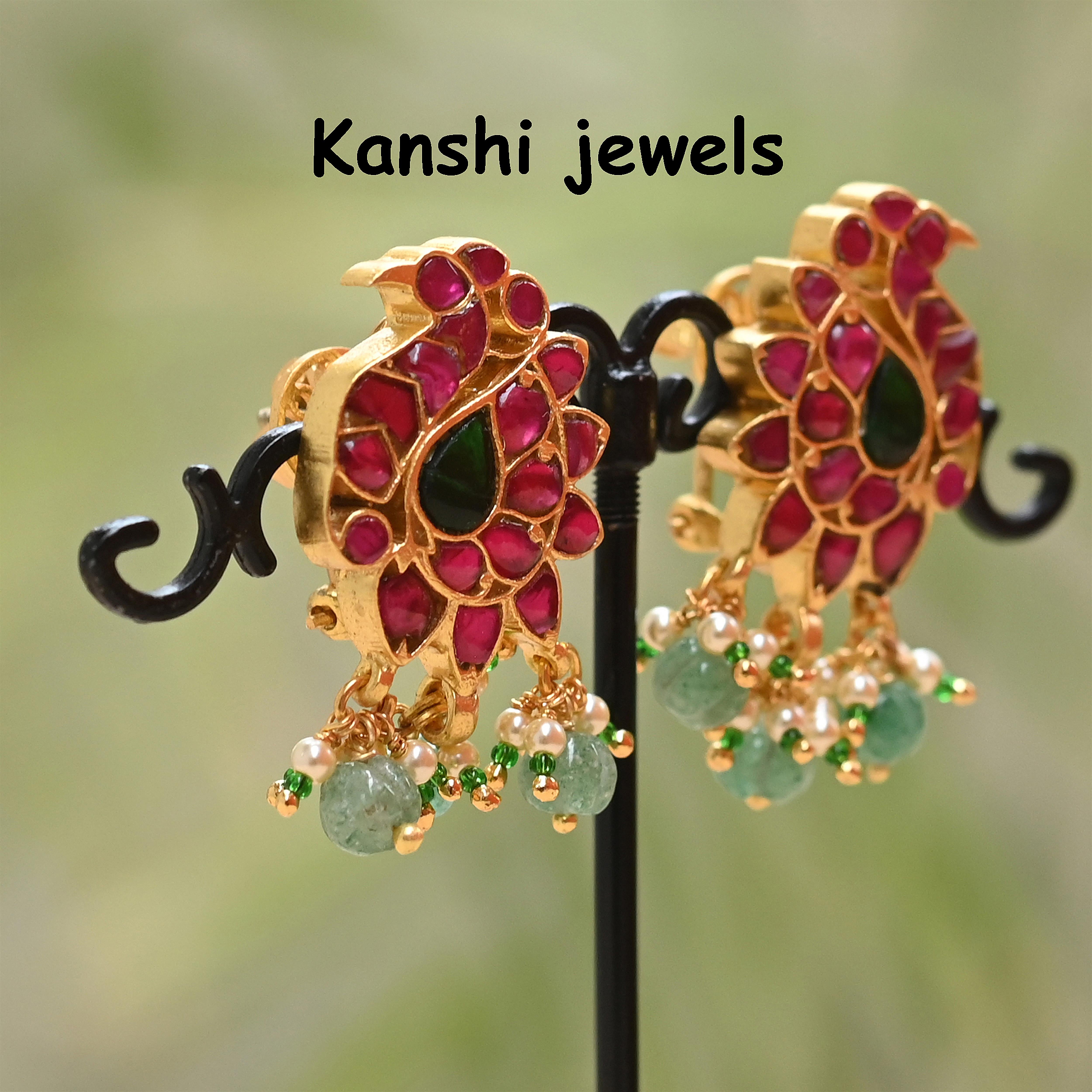 Silver Jadau Earrings