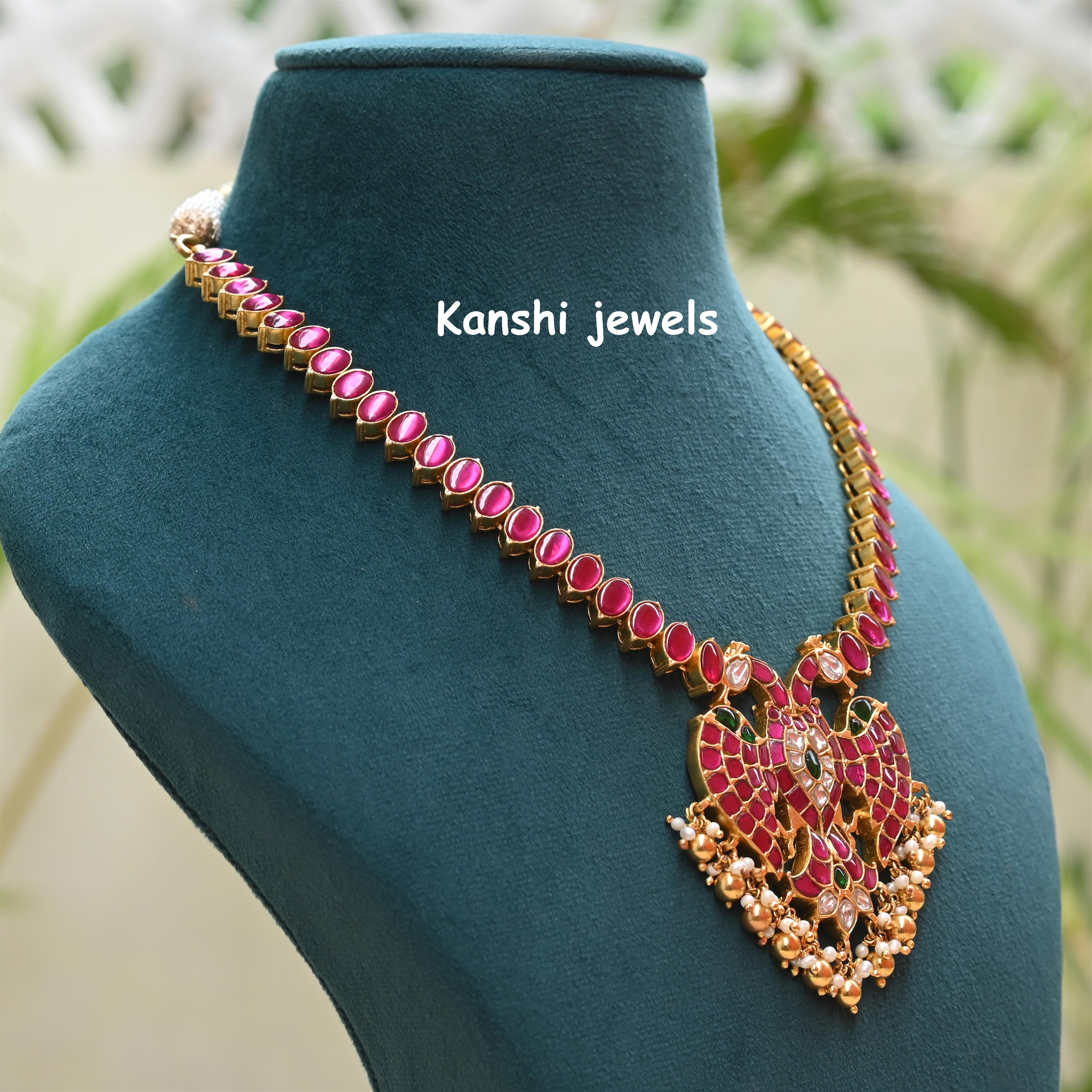 Silver Jadau Necklace