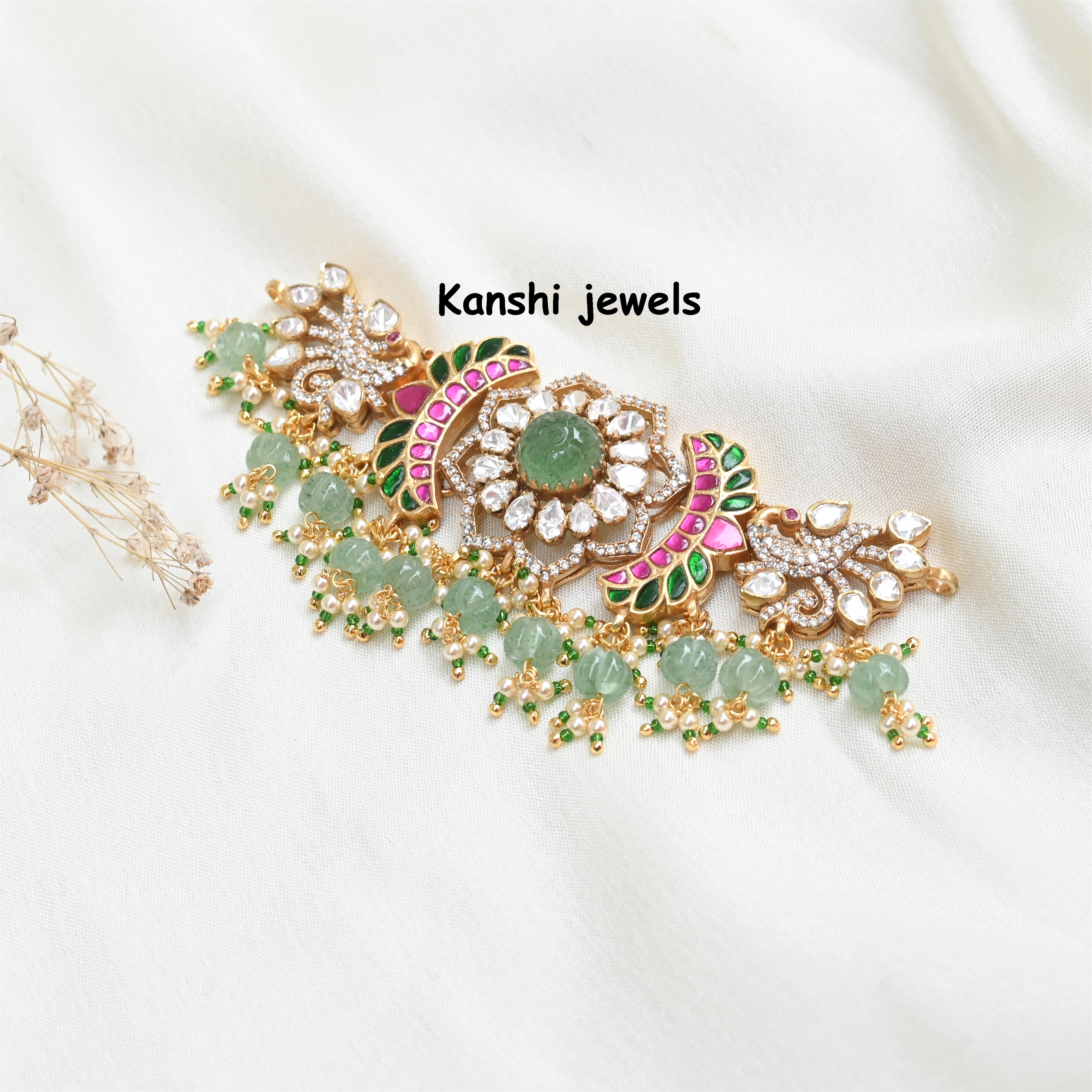 Silver Jadau Choker
