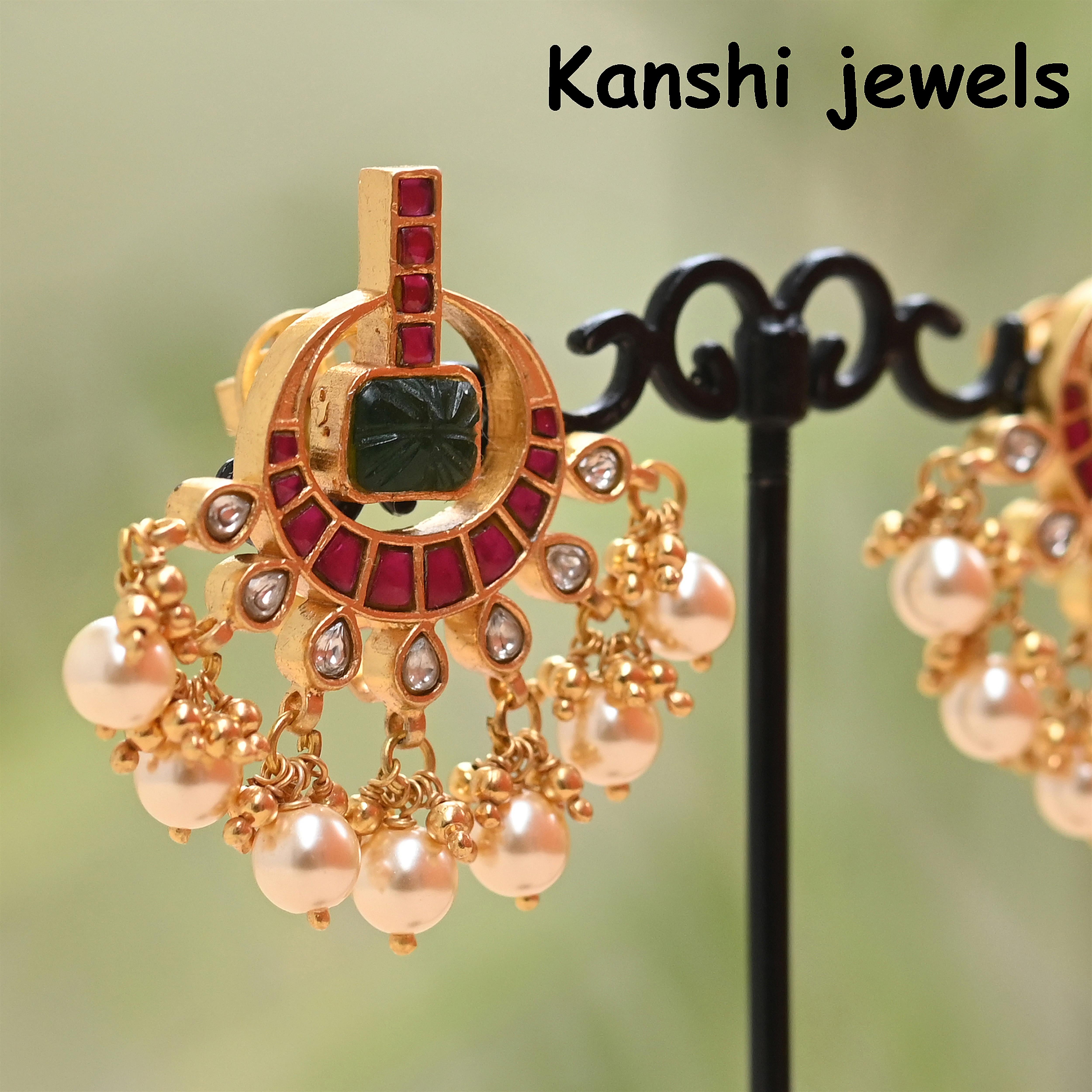 Silver Jadau Earrings