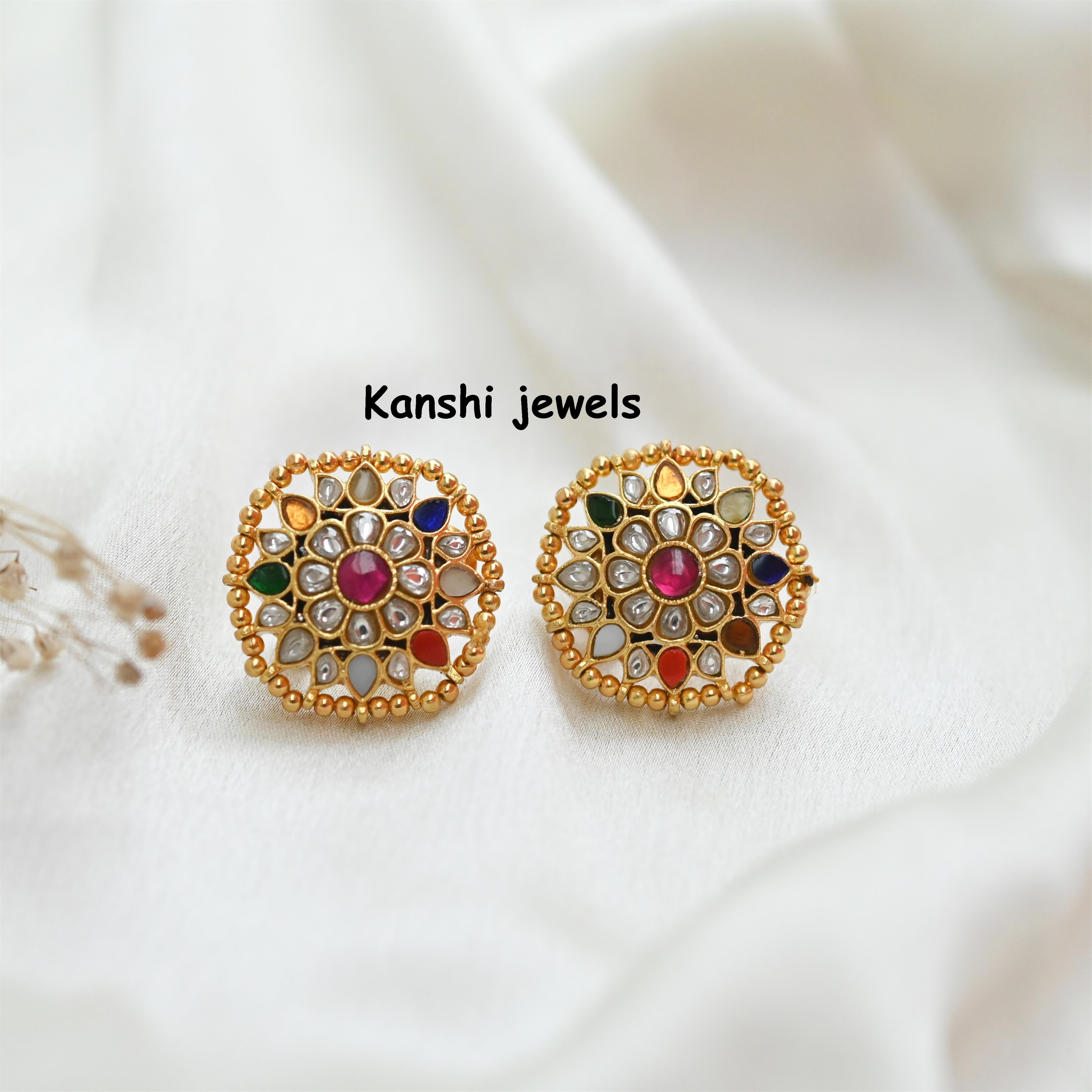 Silver Jadau Earrings