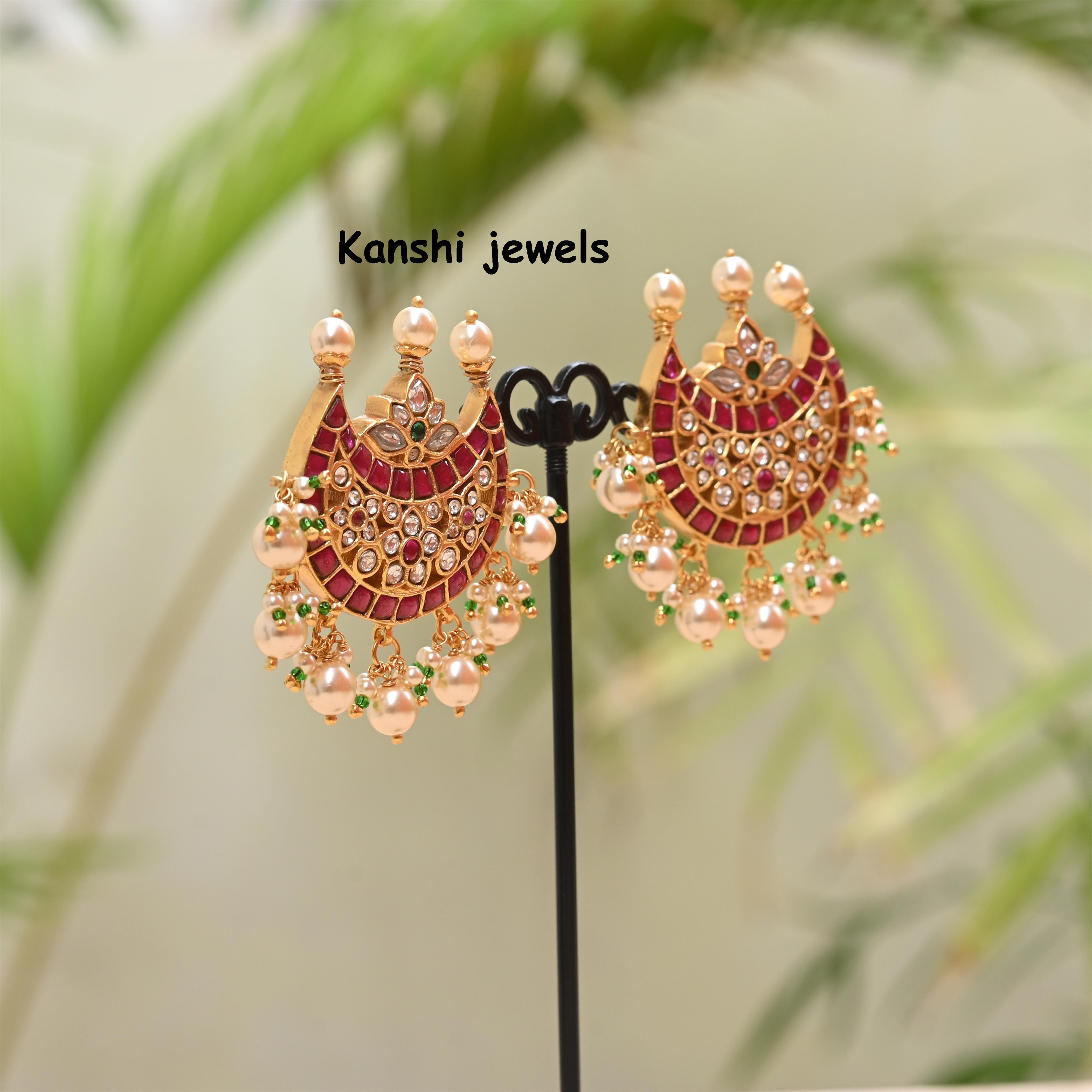 Silver Jadau Earrings