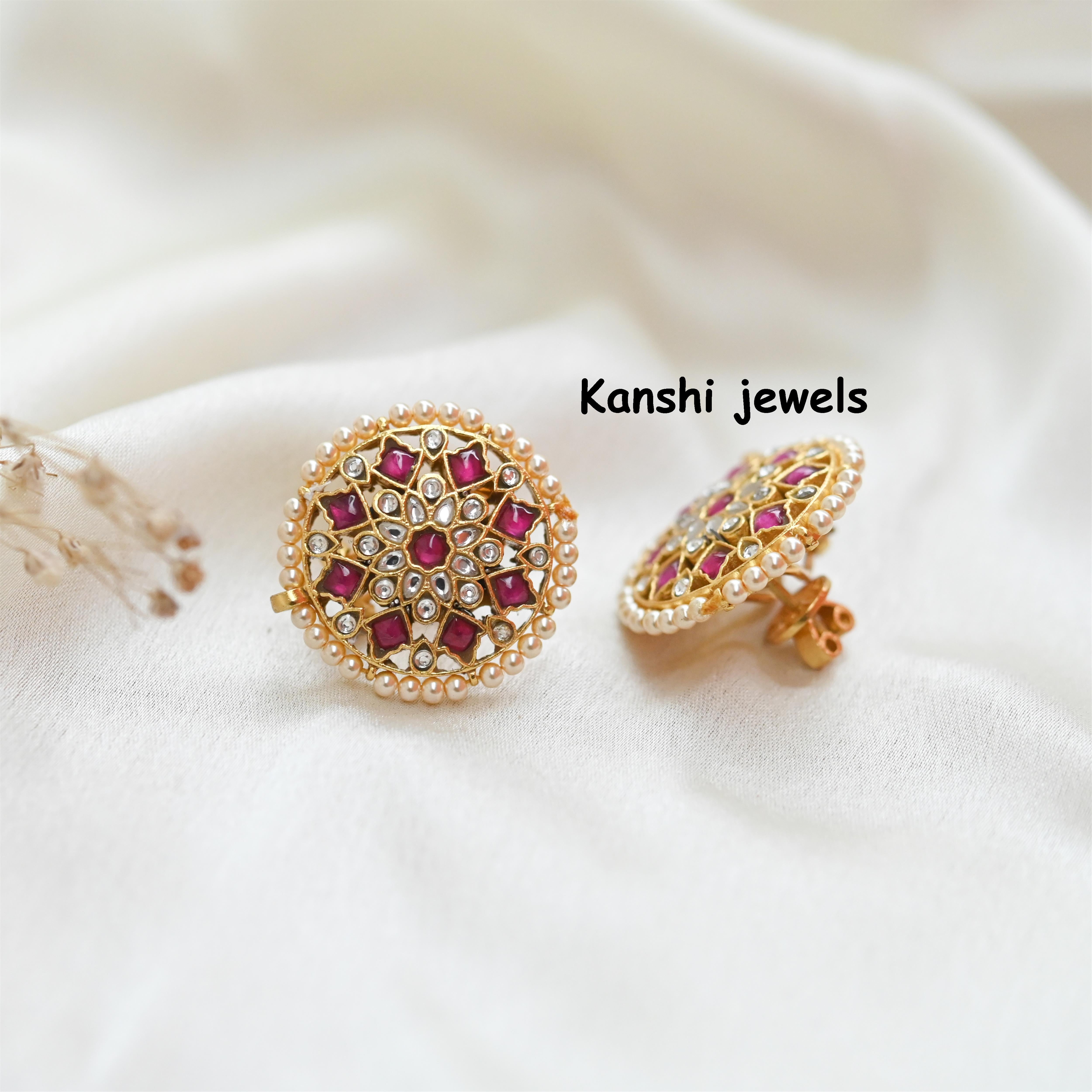 Silver Jadau Earrings