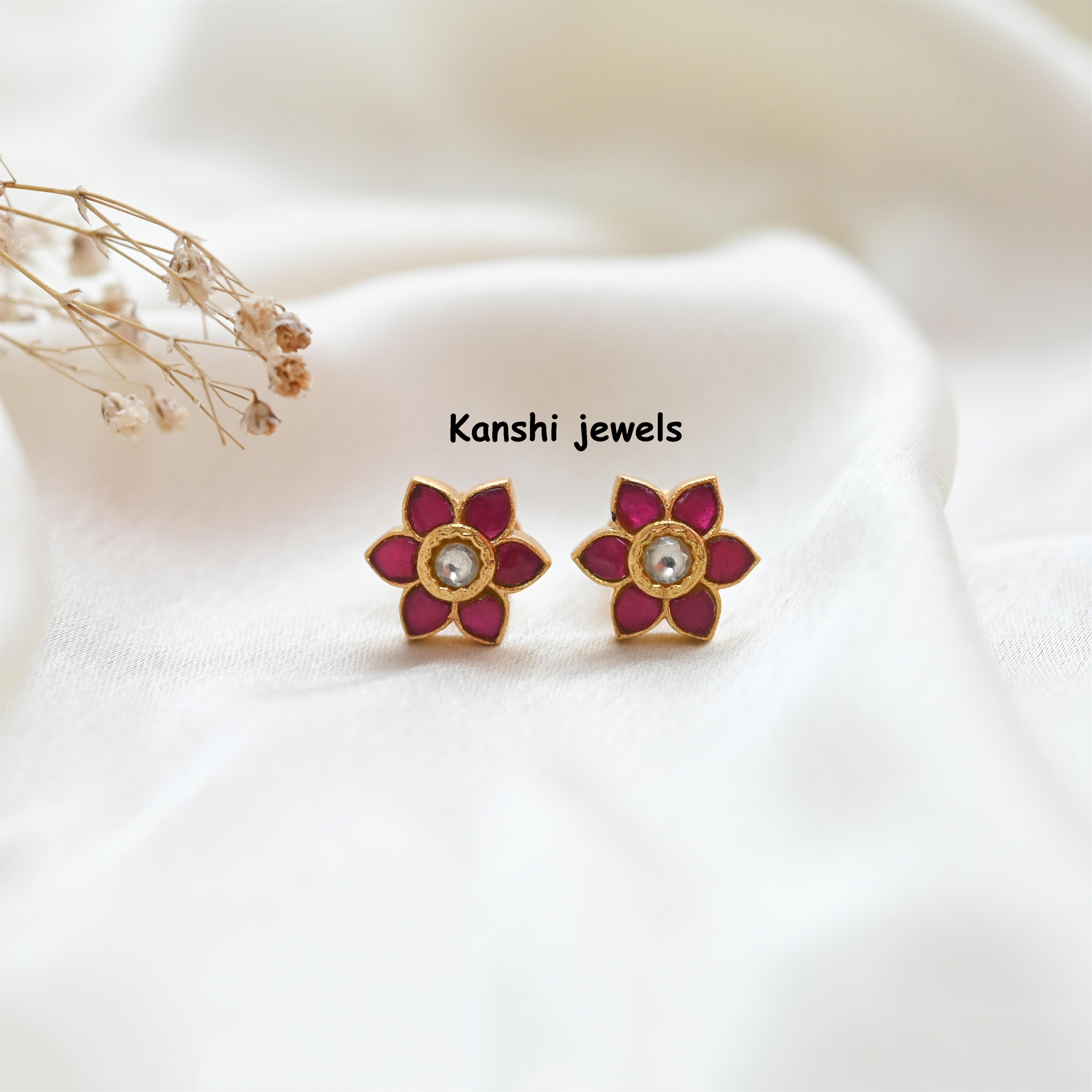 Silver Jadau Earrings