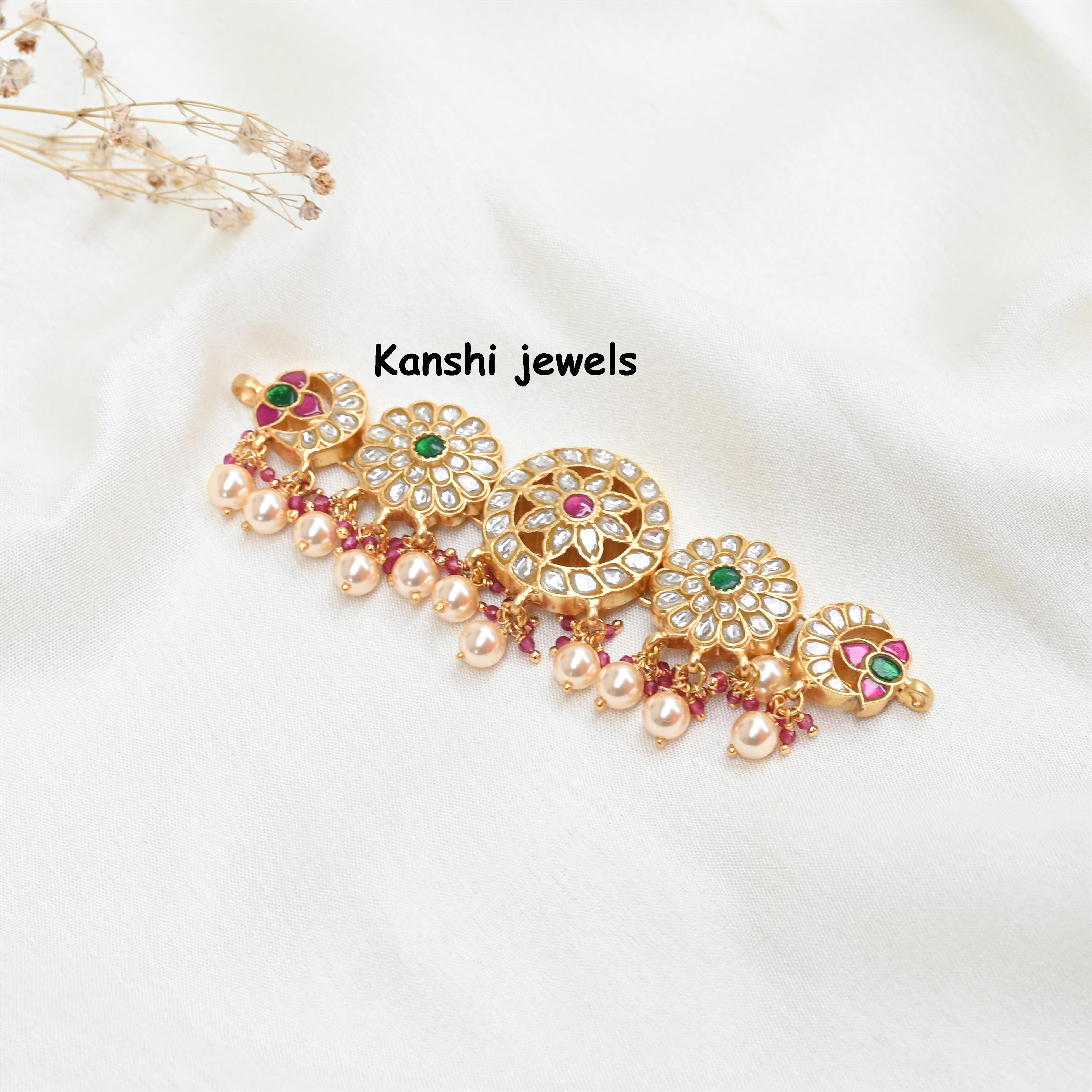 Silver Jadau Choker