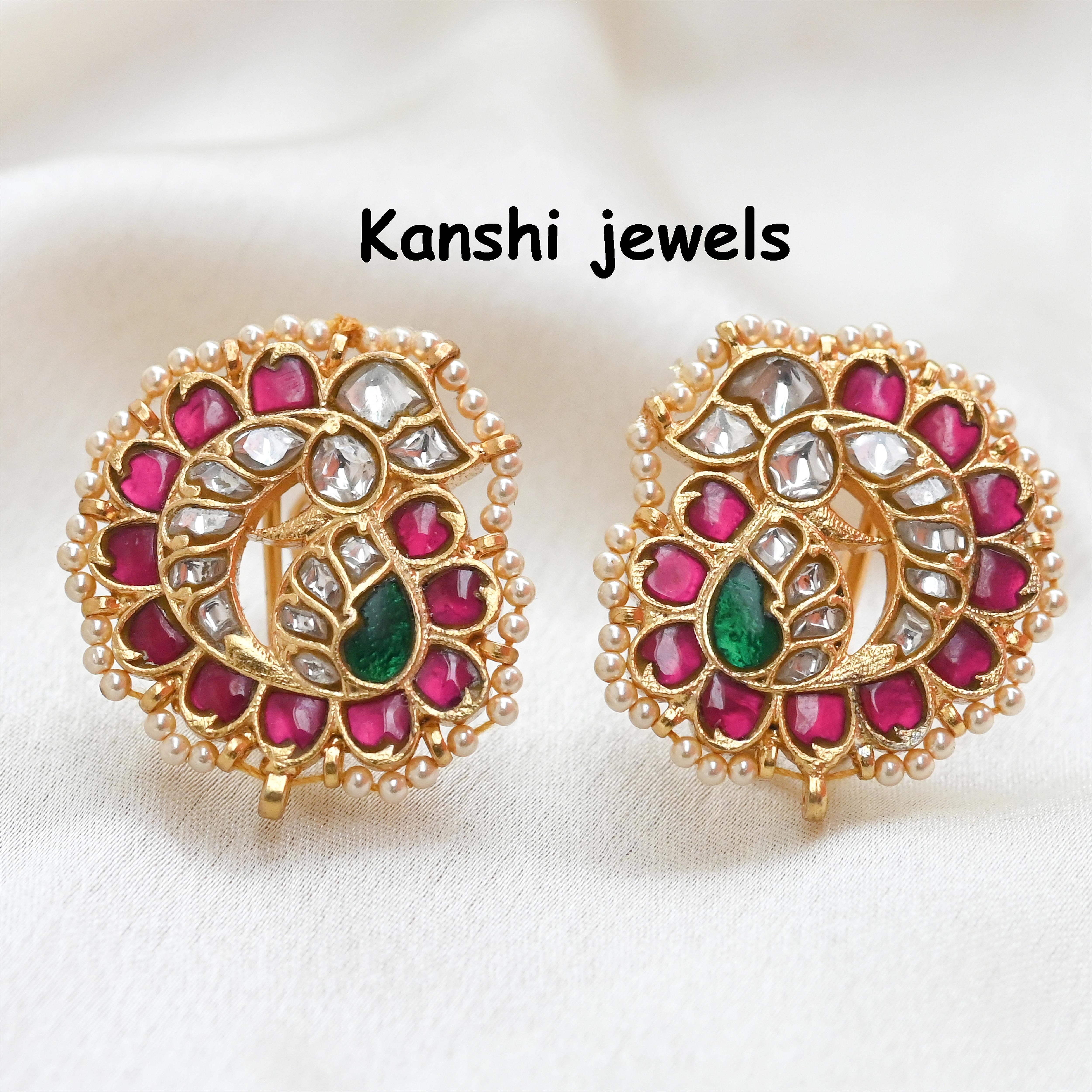 Silver Jadau Earrings