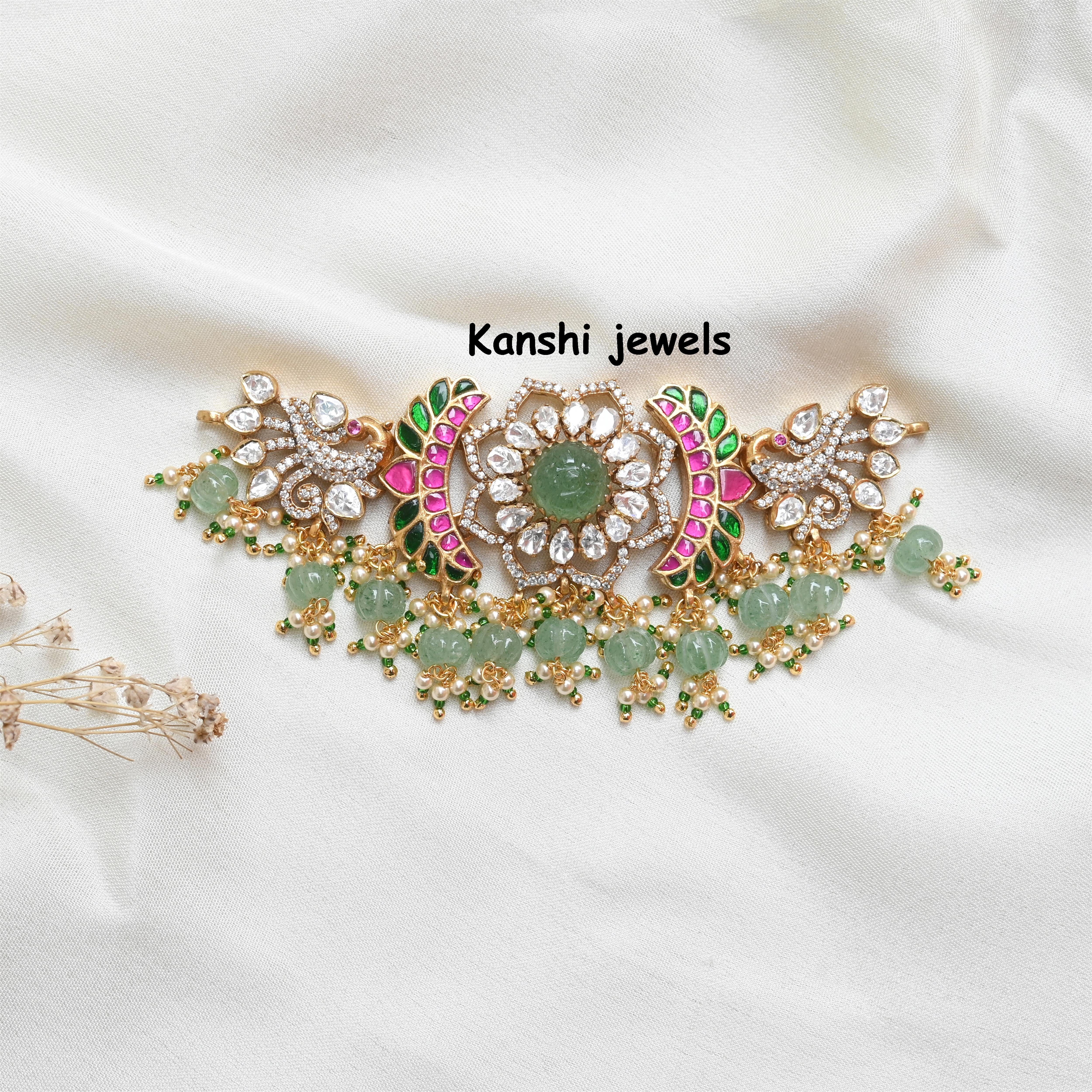 Silver Jadau Choker