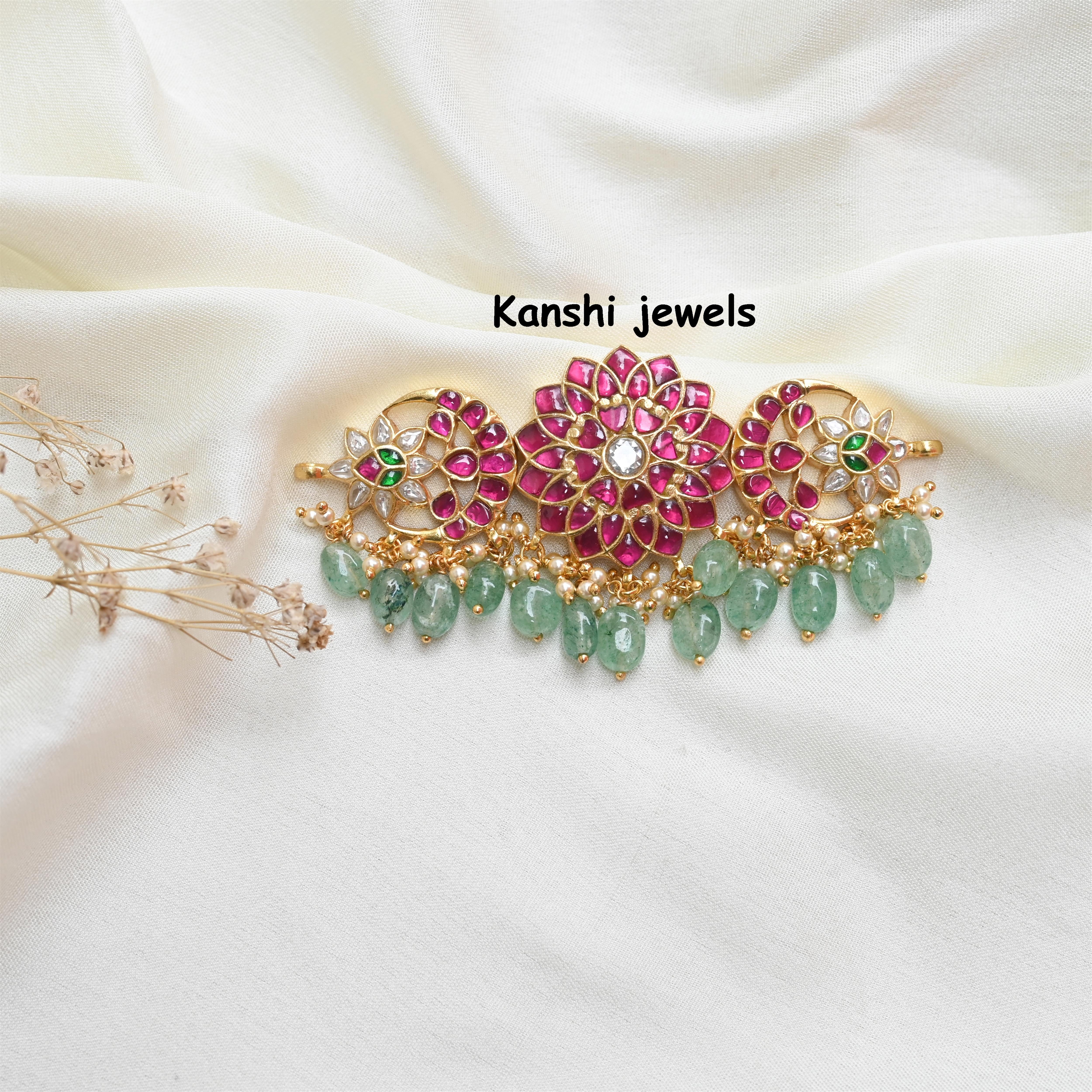 Silver Jadau Choker