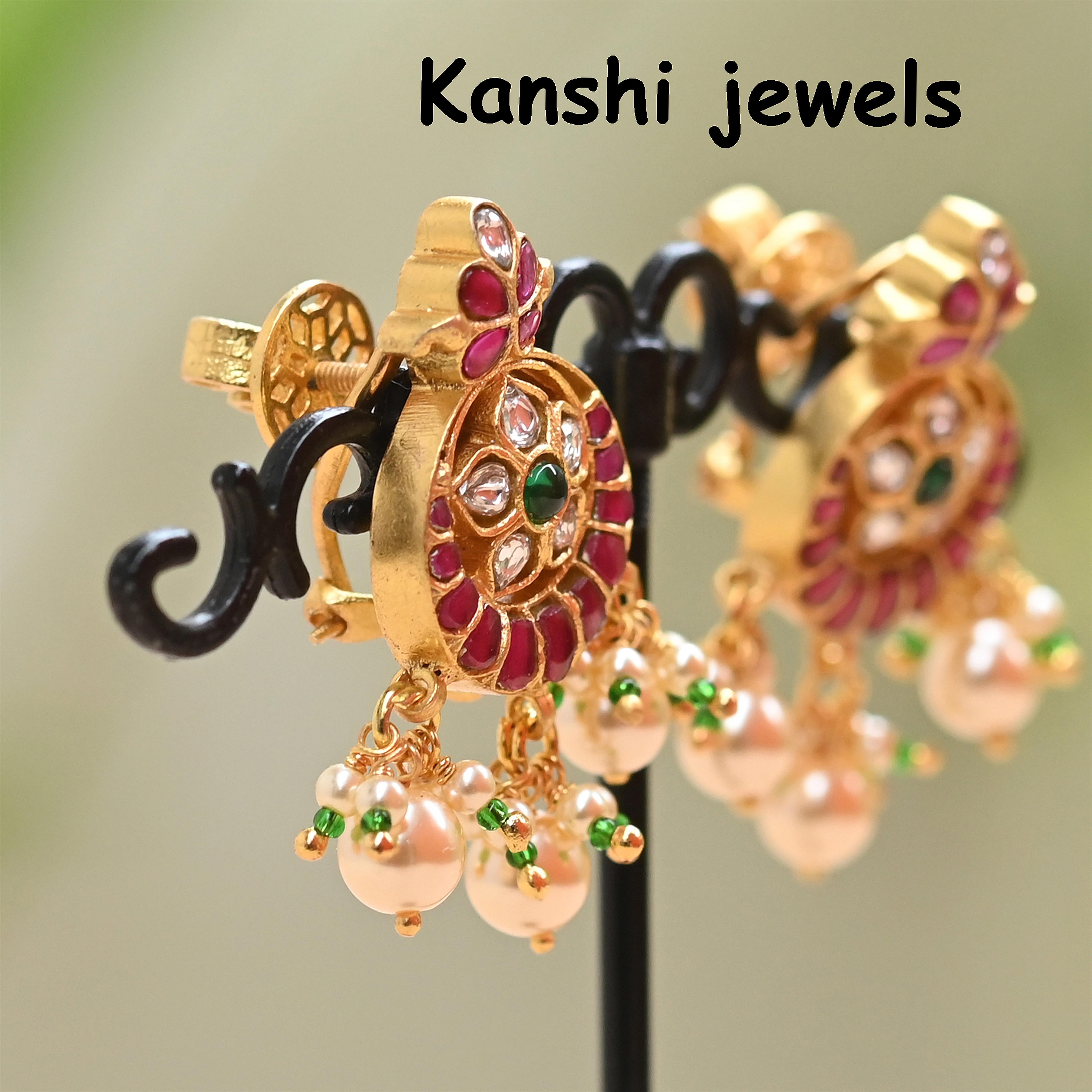 Silver Jadau Earrings