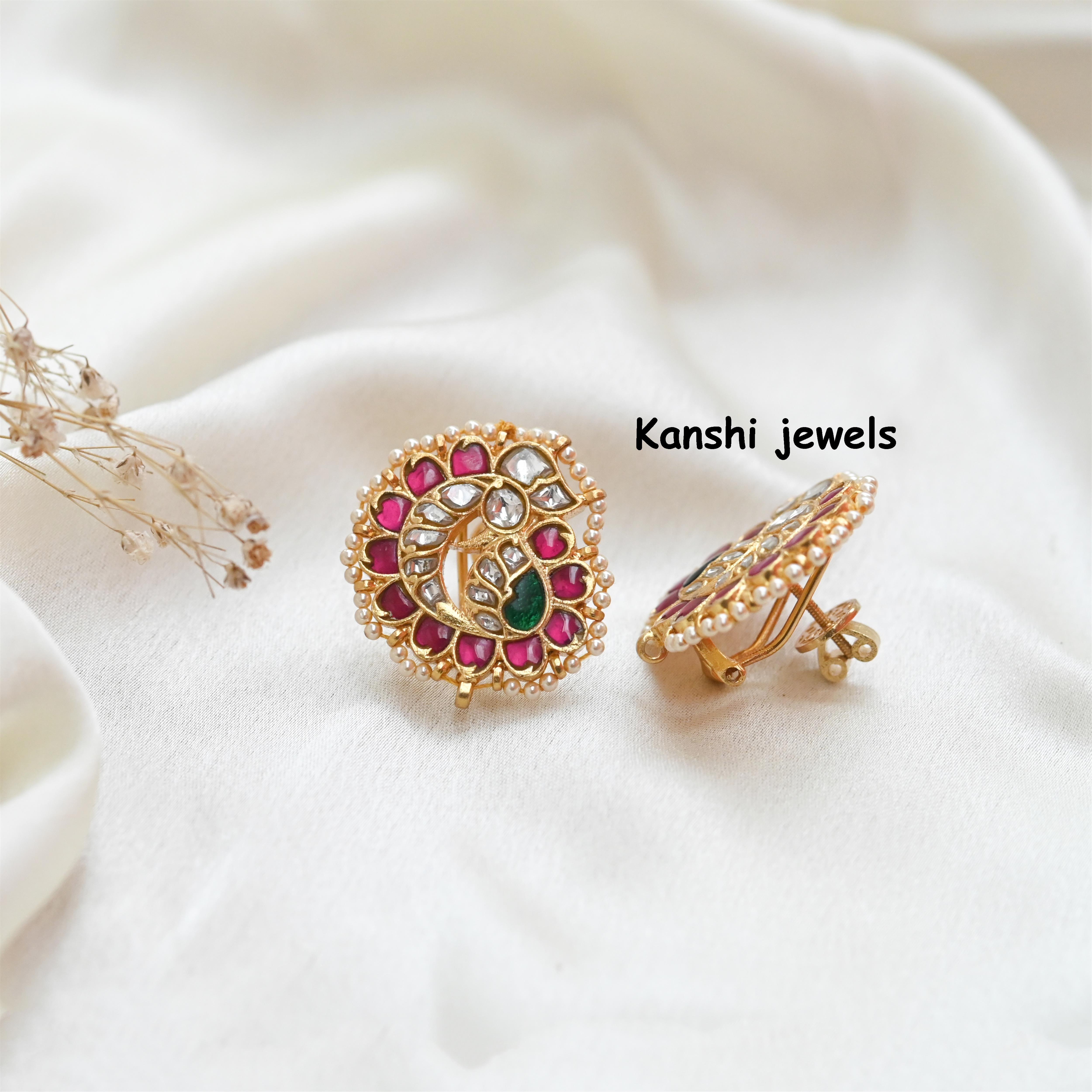 Silver Jadau Earrings