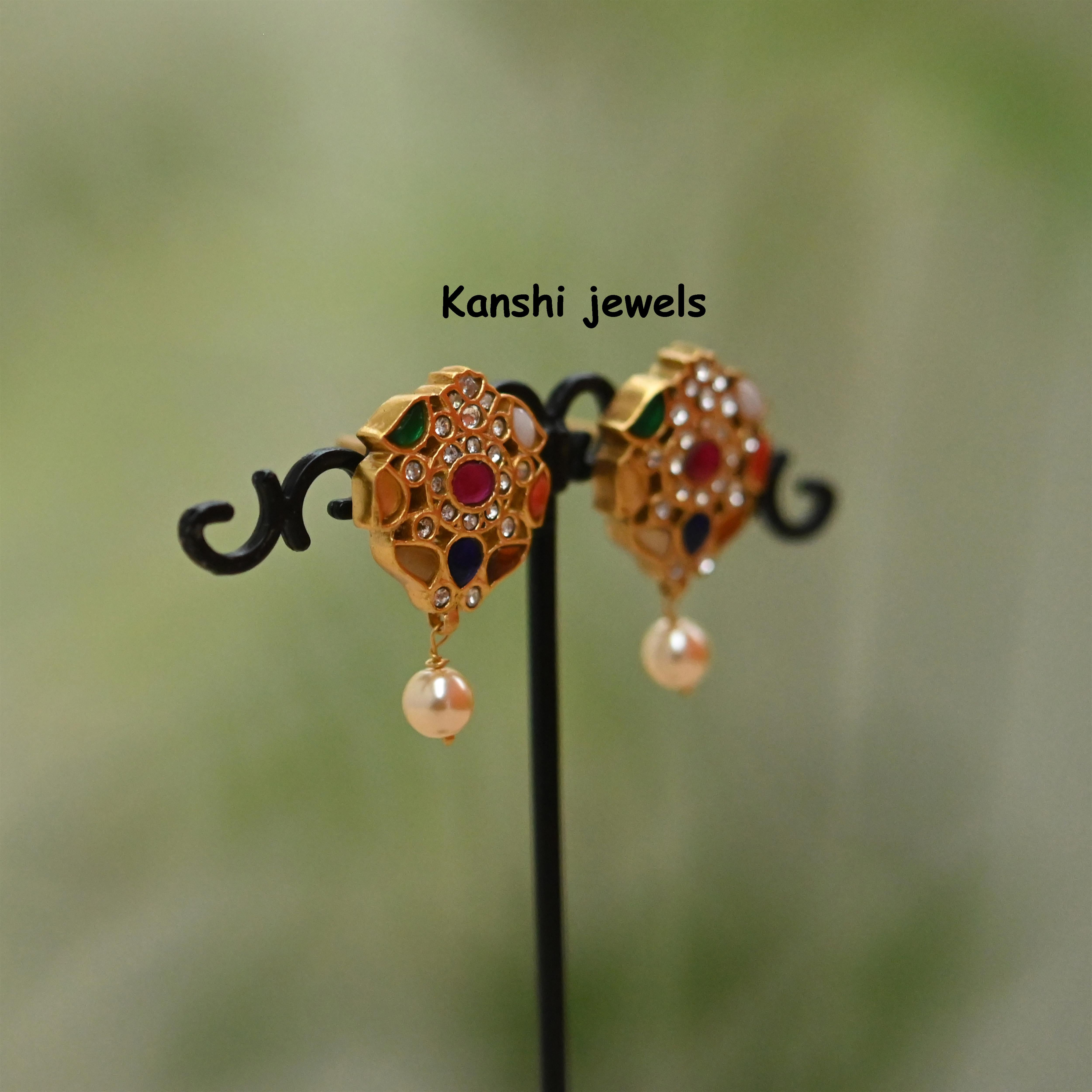 Silver Jadau Earrings