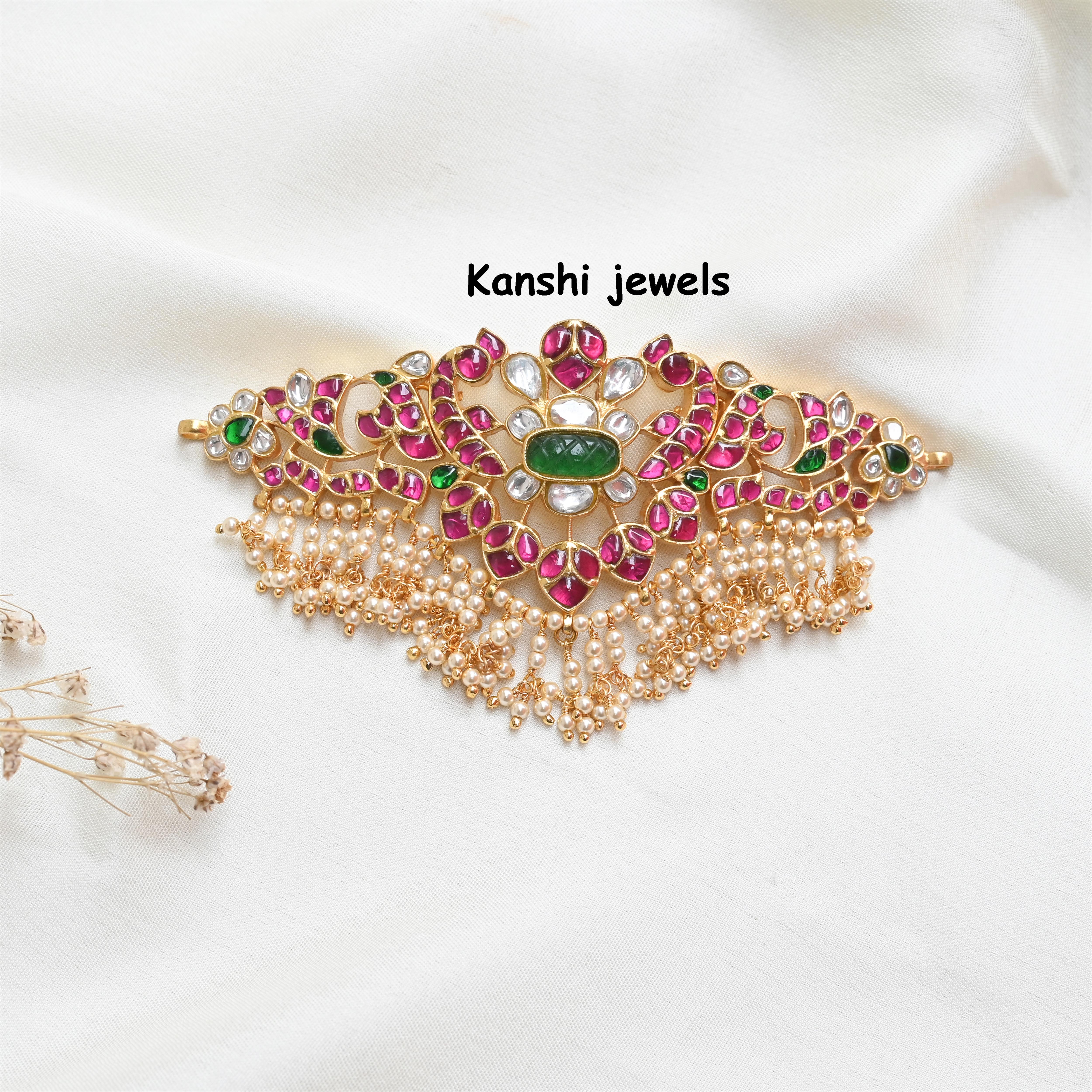 Silver Jadau Choker