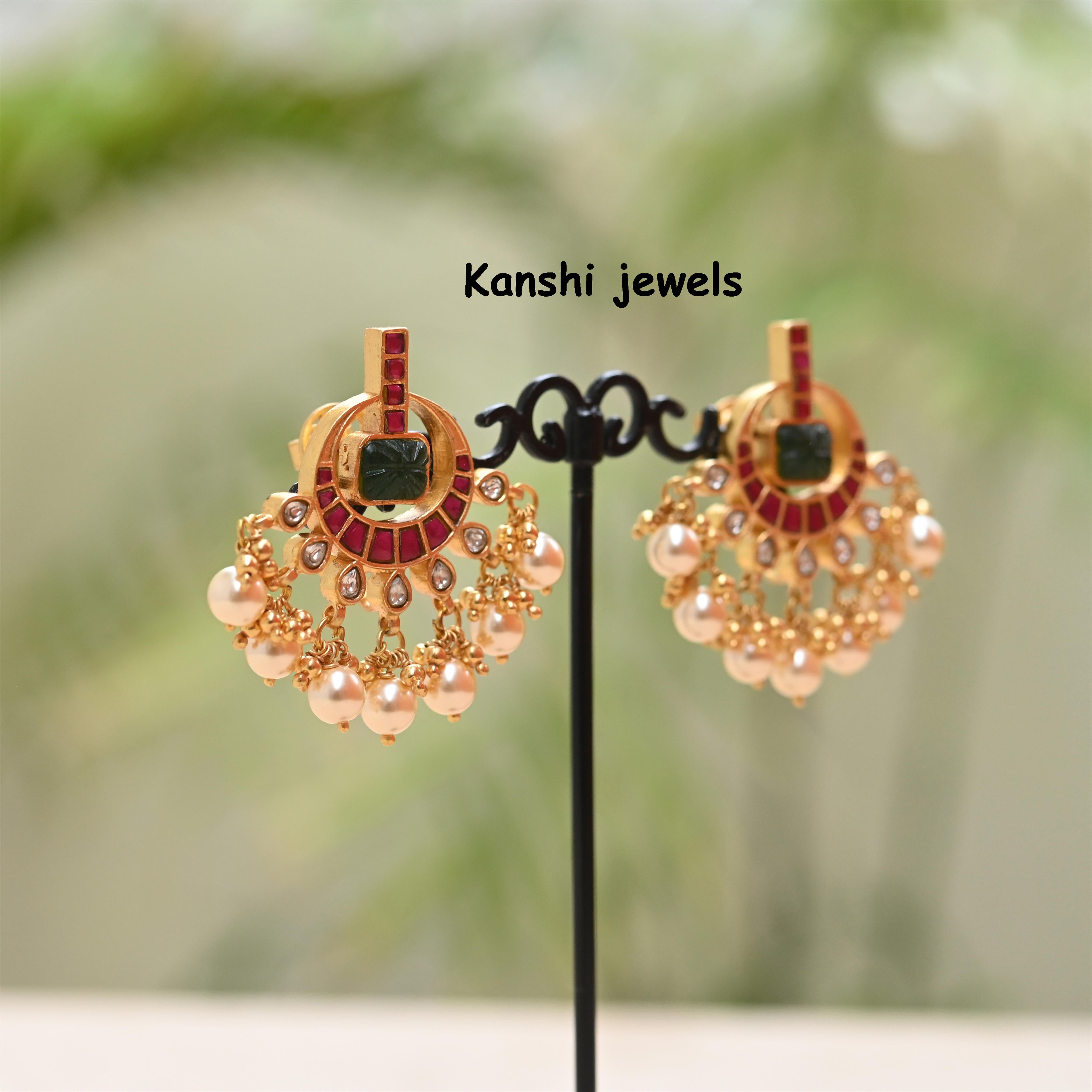 Silver Jadau Earrings