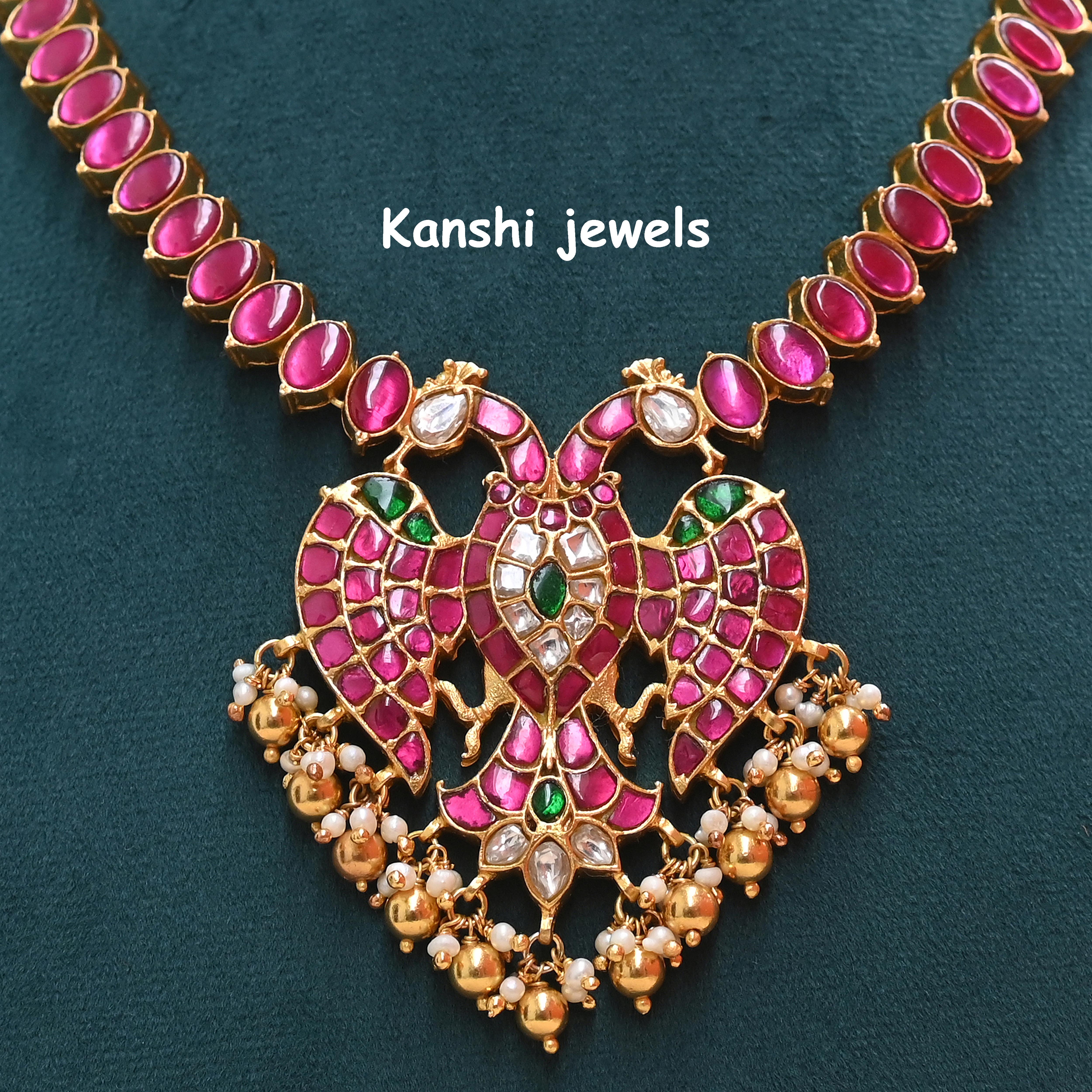Silver Jadau Necklace