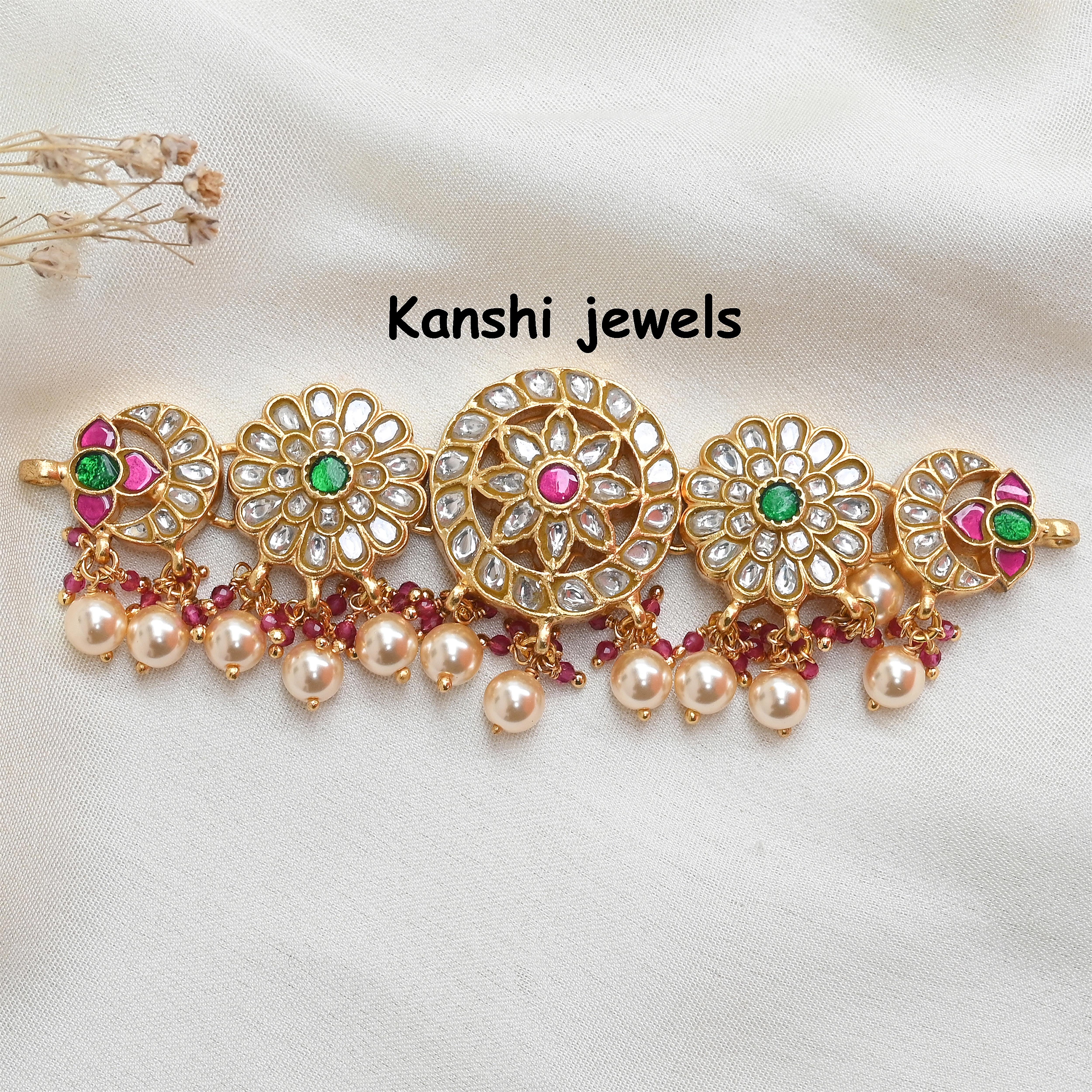 Silver Jadau Choker