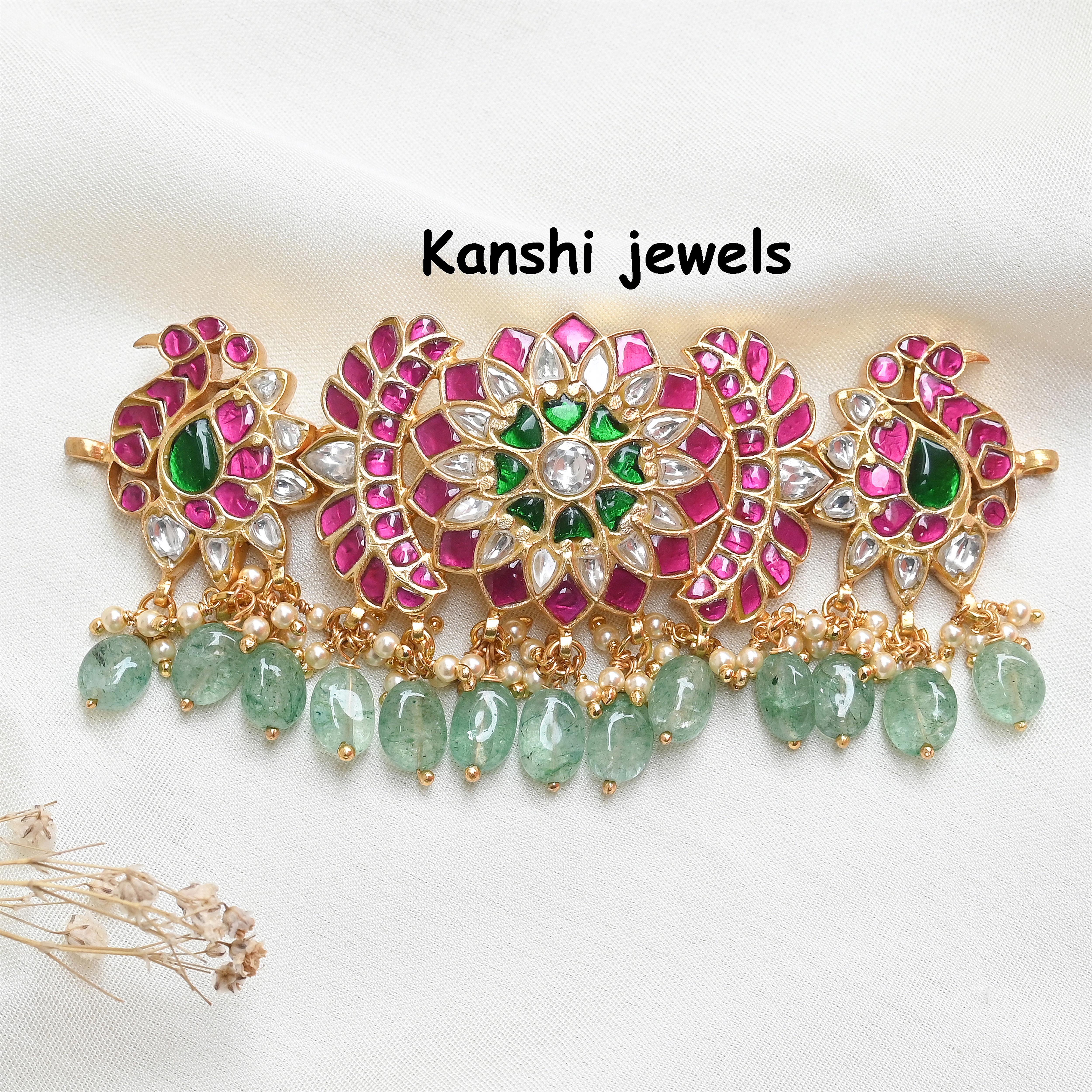 Silver Jadau Choker