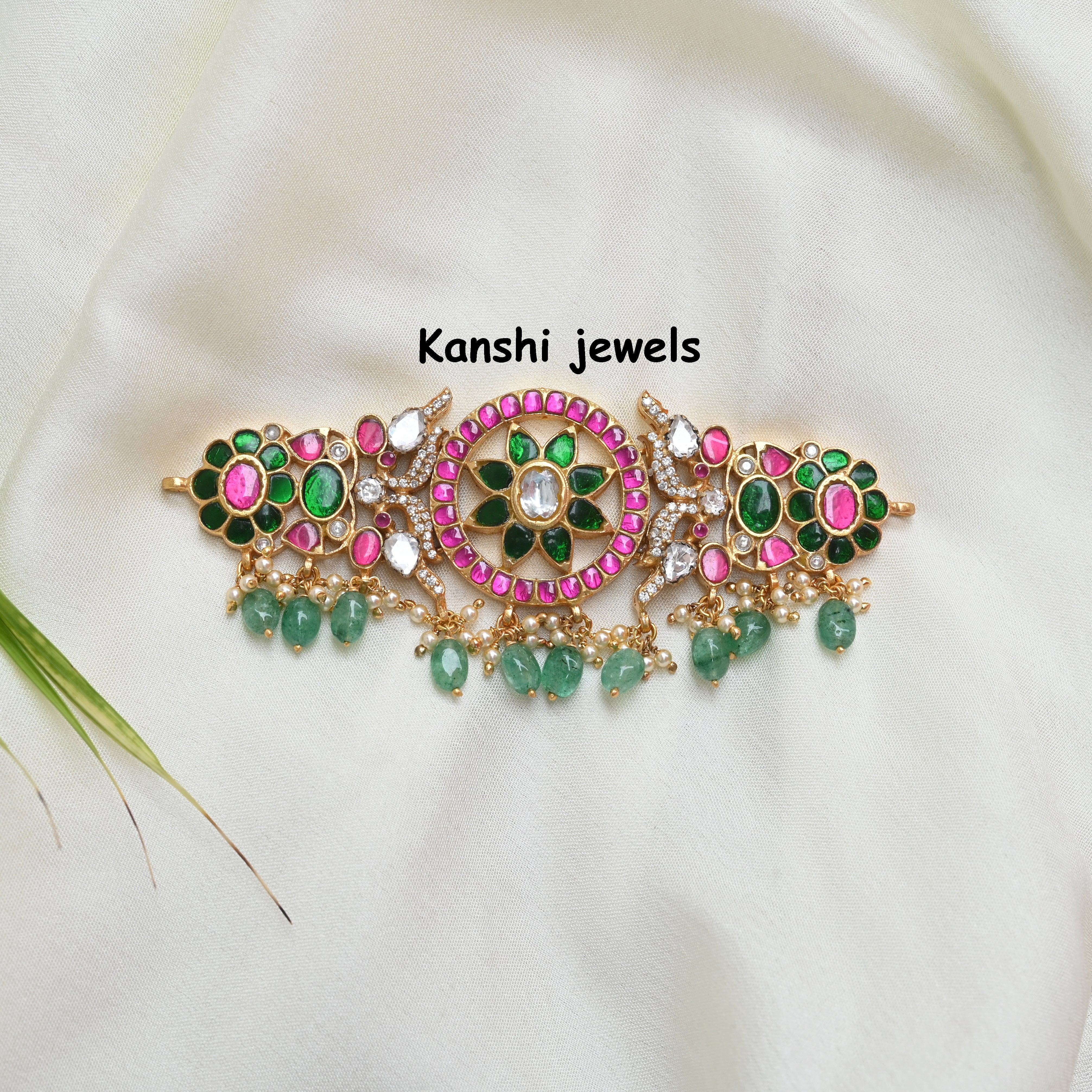 Silver Jadau Choker