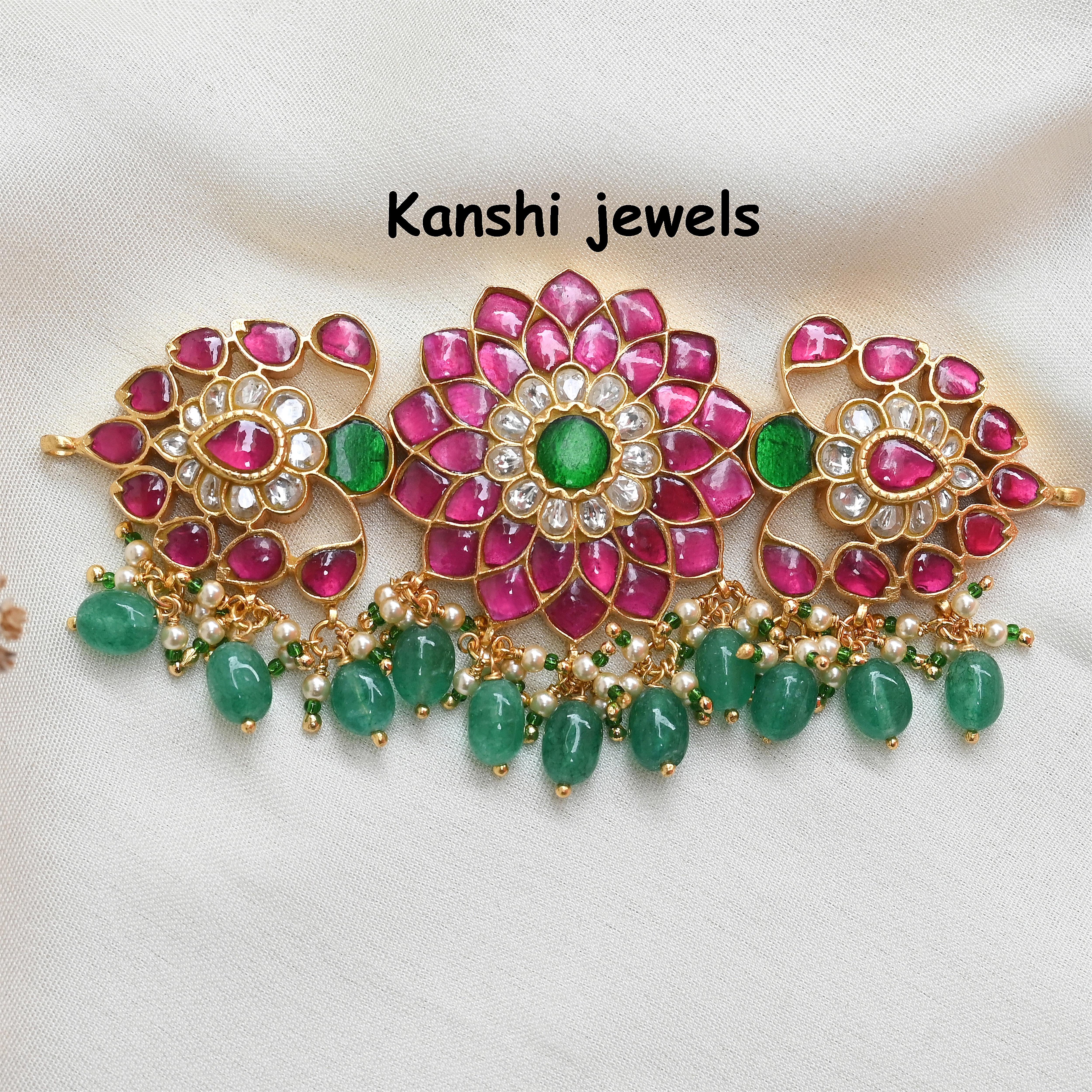 Silver Jadau Choker