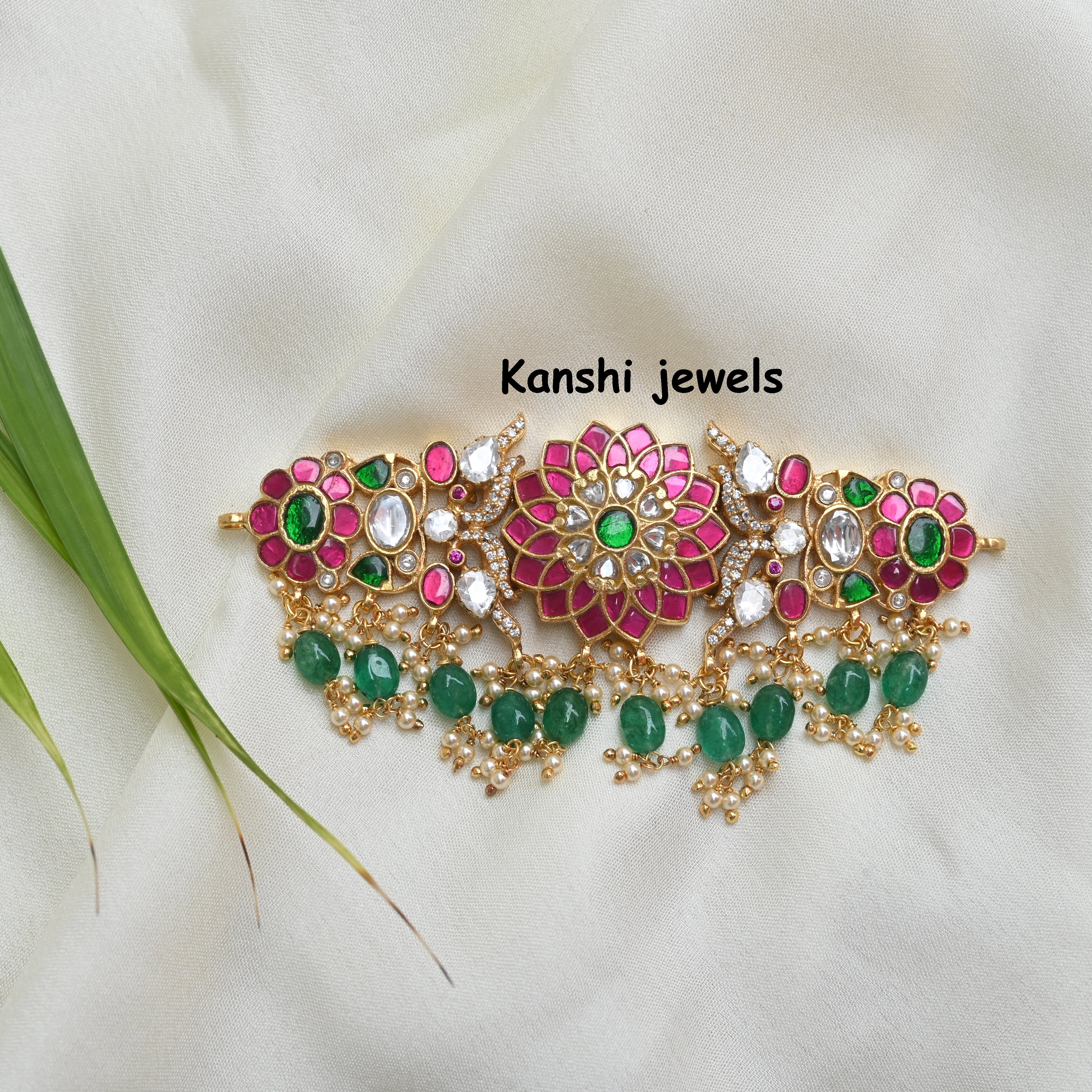 Silver Jadau Choker