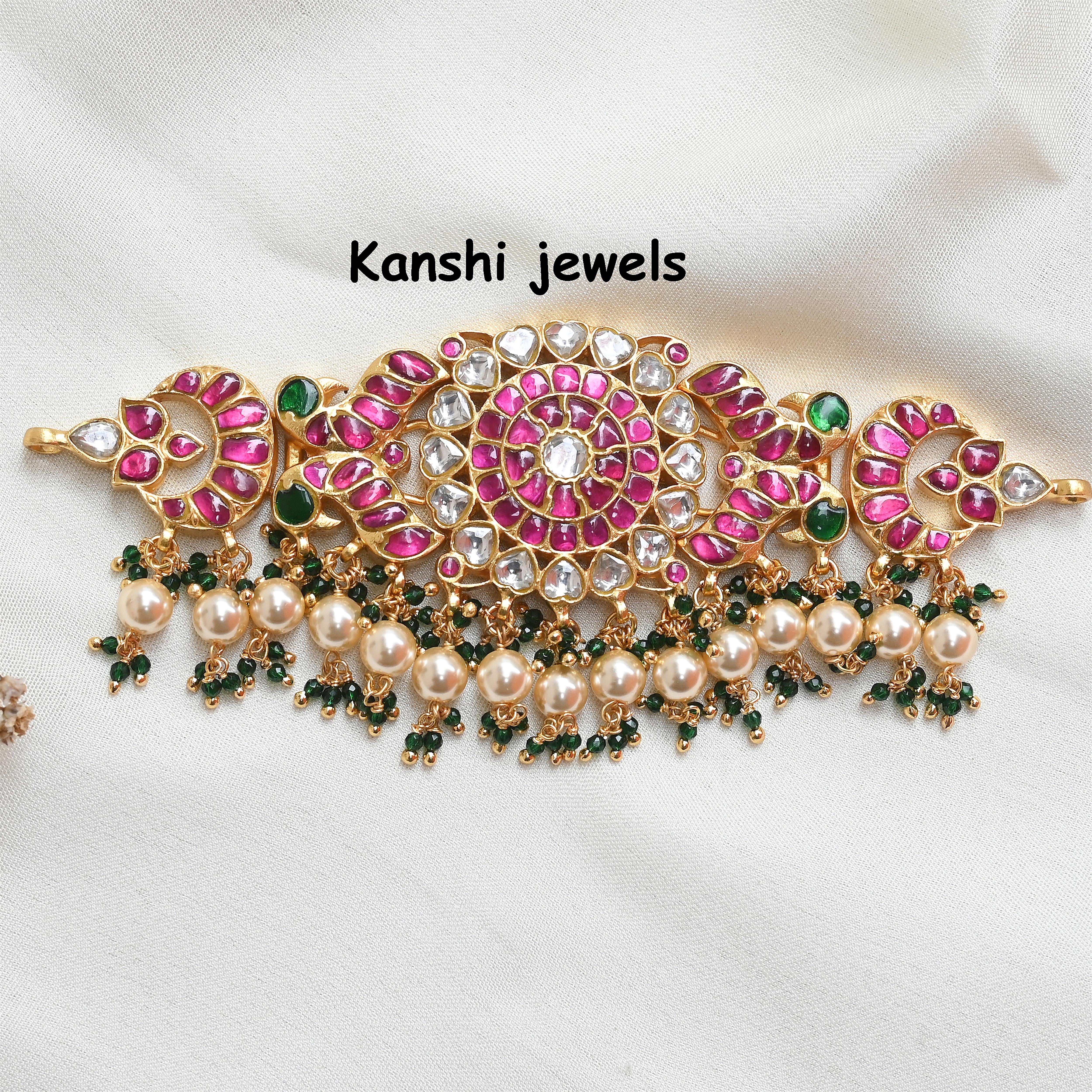 Silver Jadau Choker