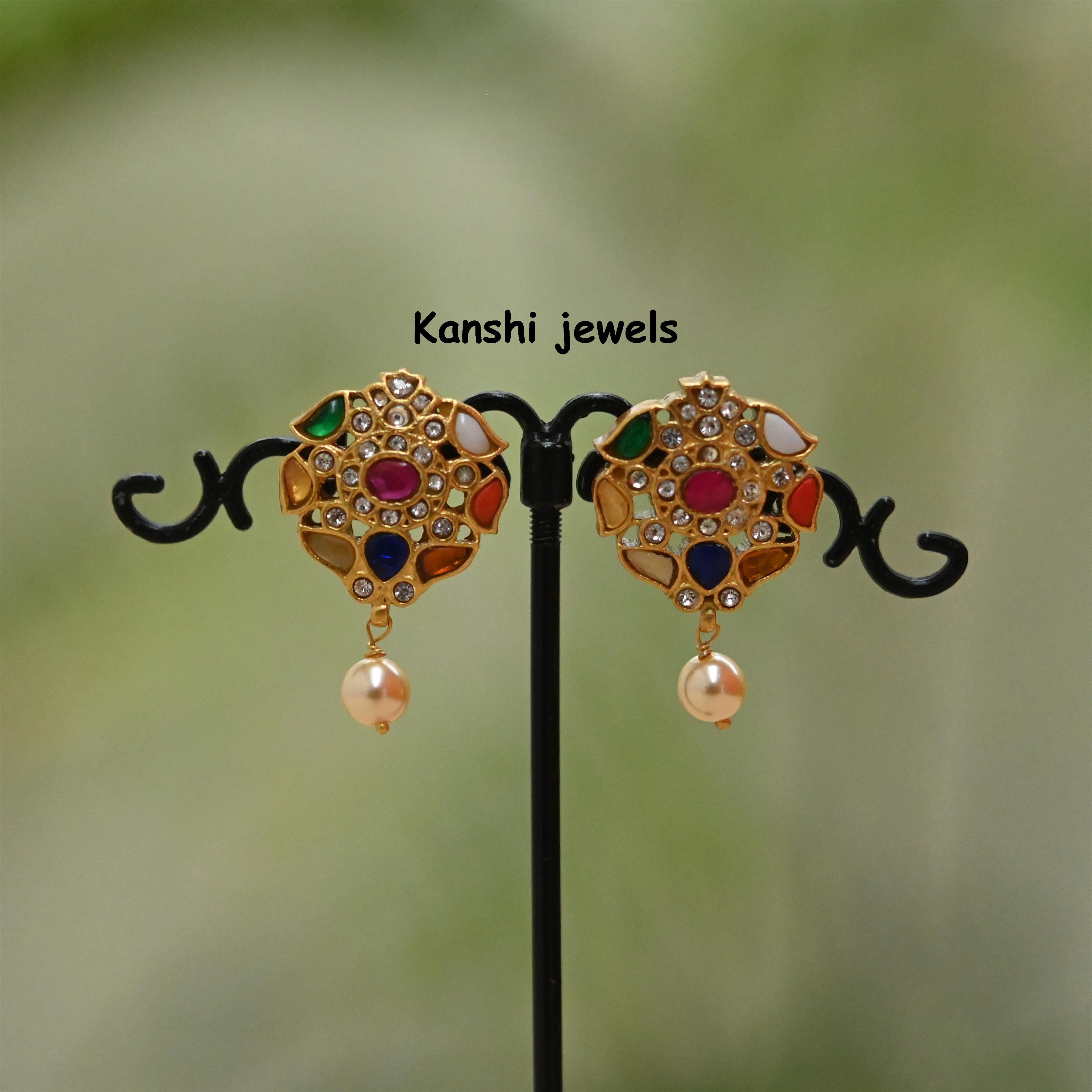 Silver Jadau Earrings