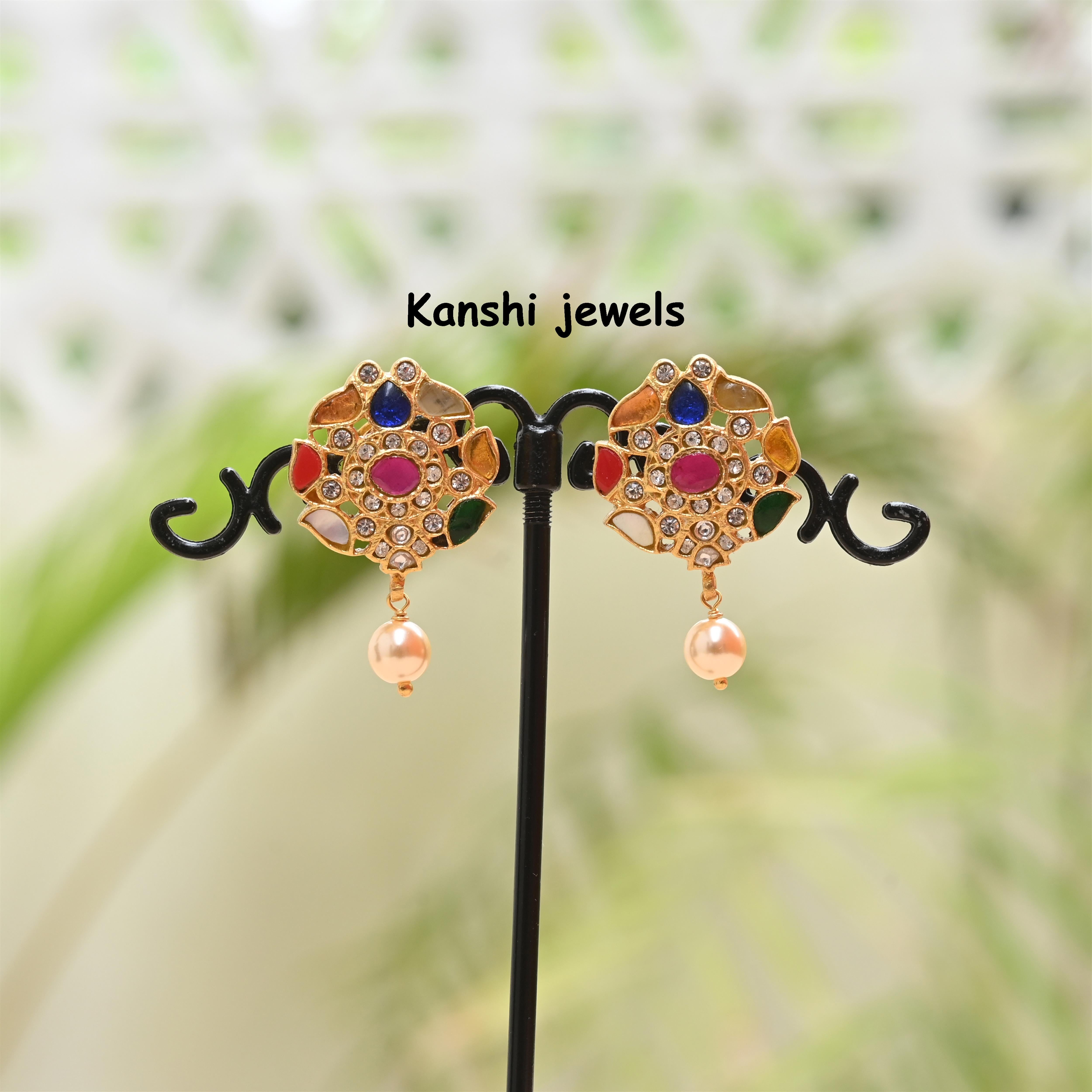 Silver Jadau Earrings