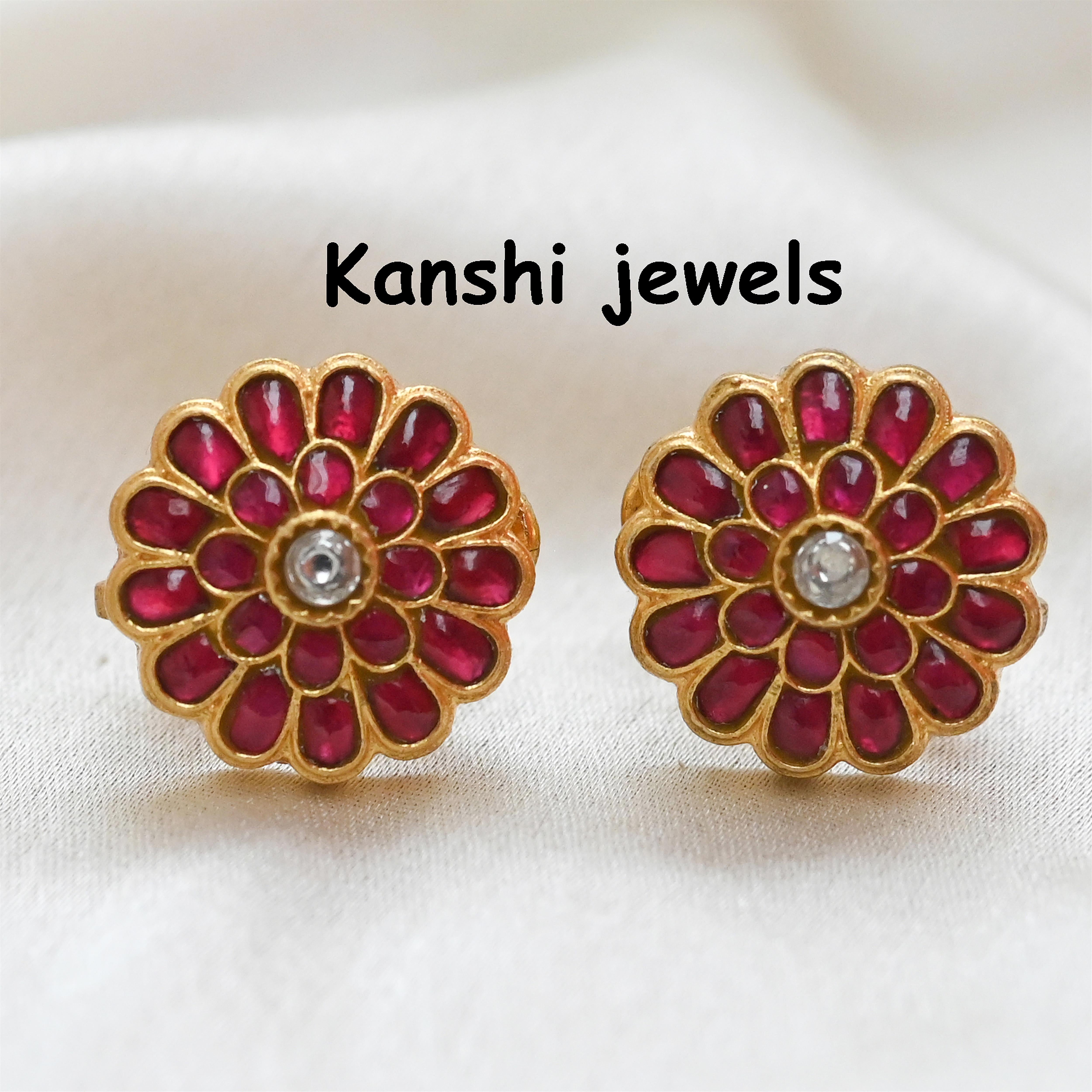 Silver Jadau Earrings