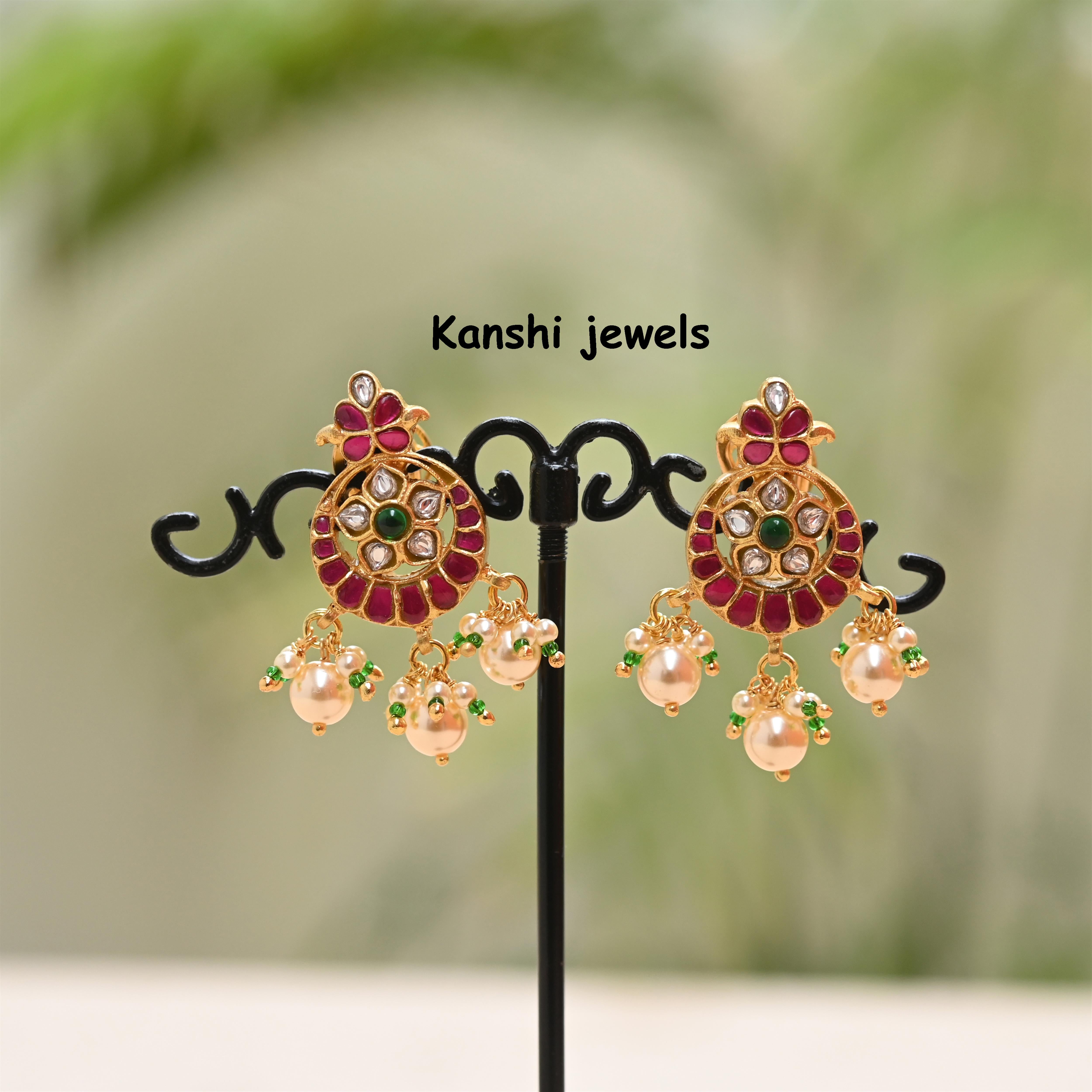 Silver Jadau Earrings