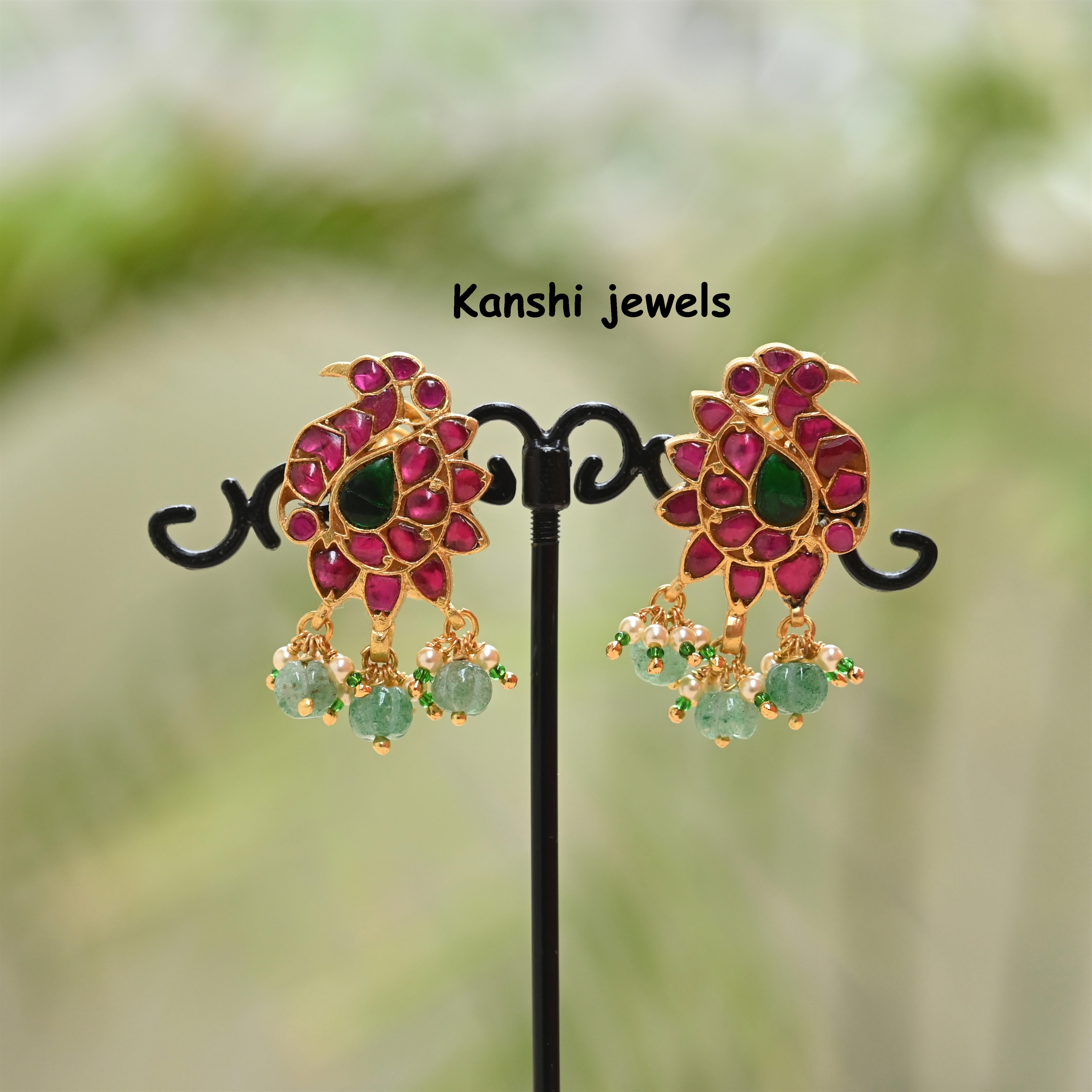 Silver Jadau Earrings