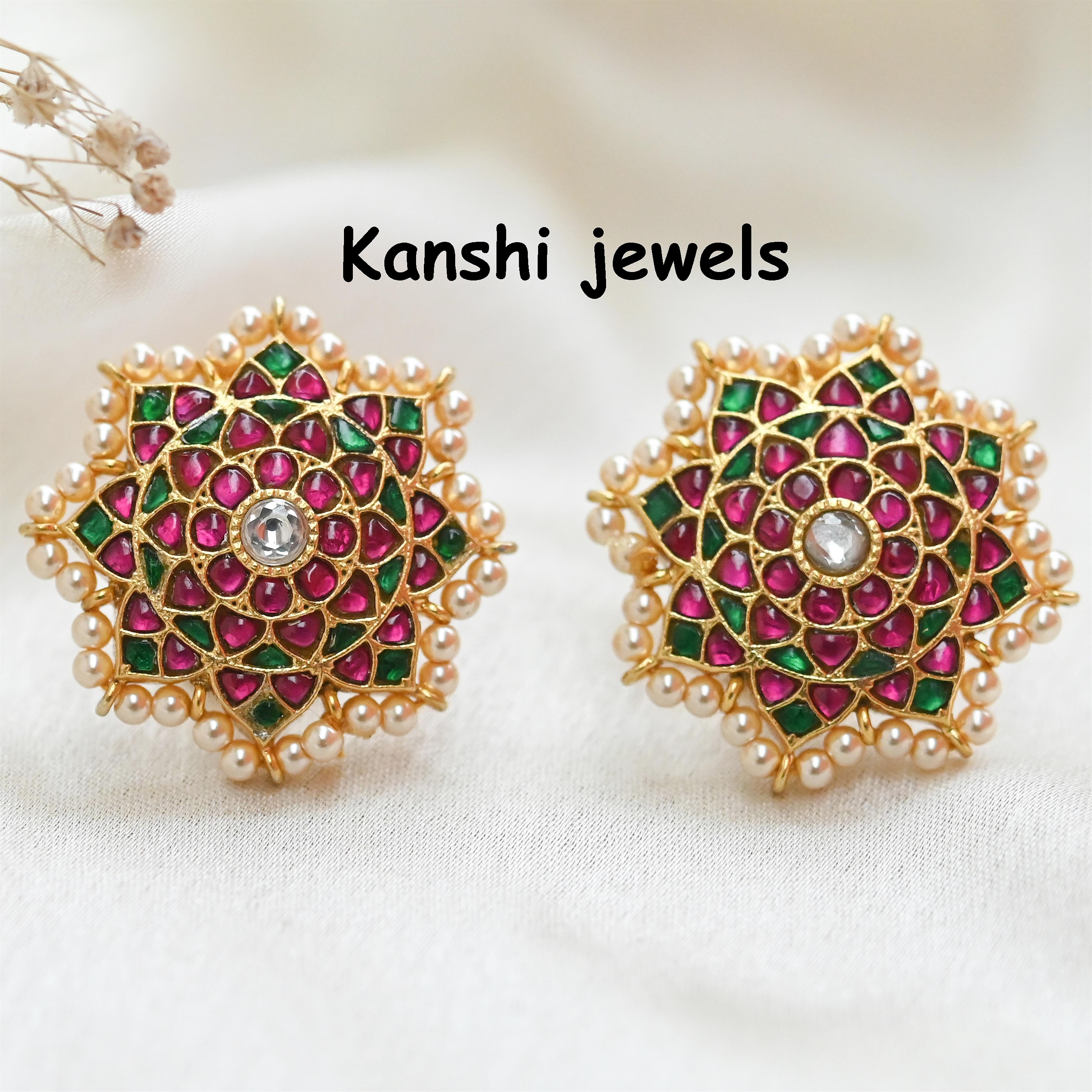 Silver Jadau Earrings