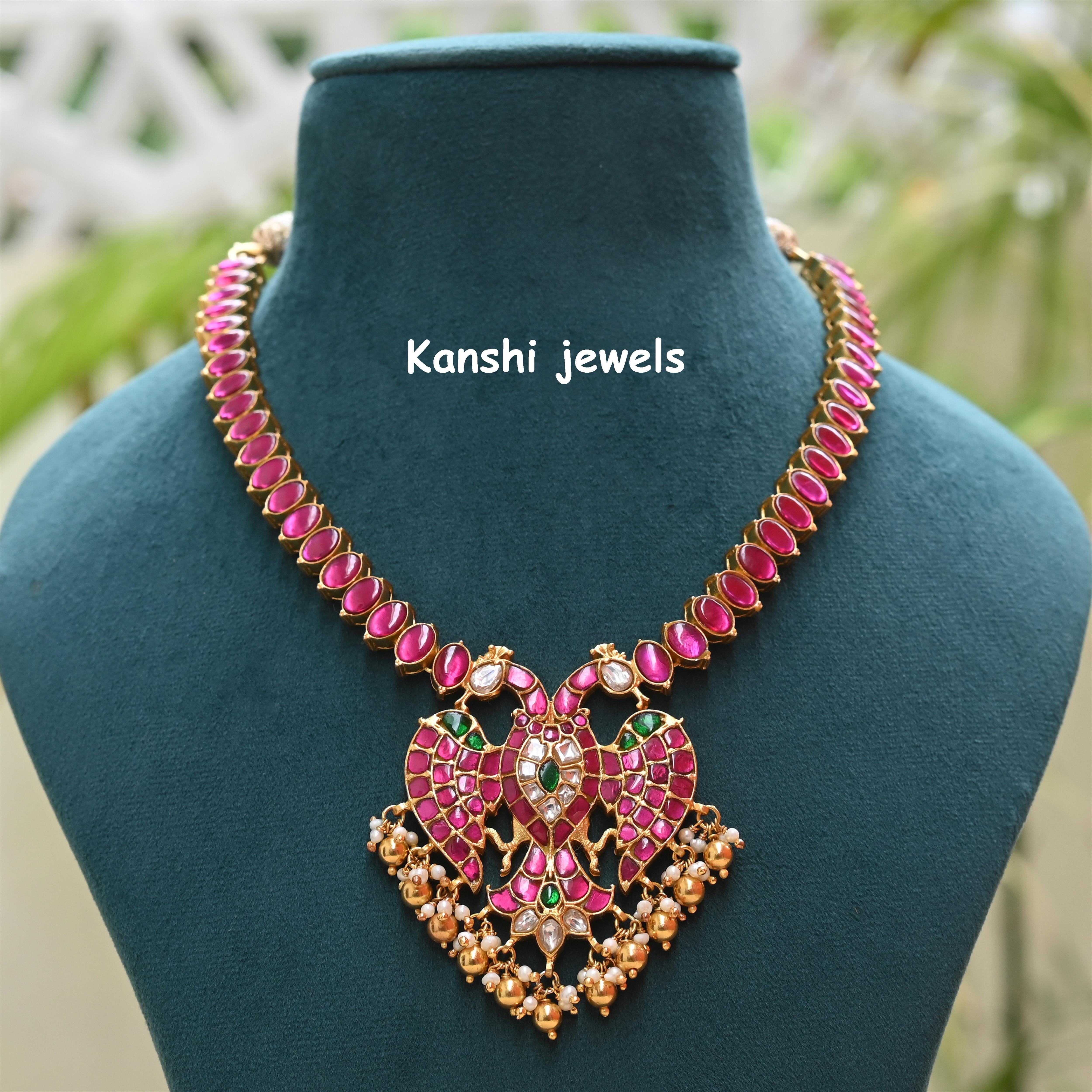 Silver Jadau Necklace