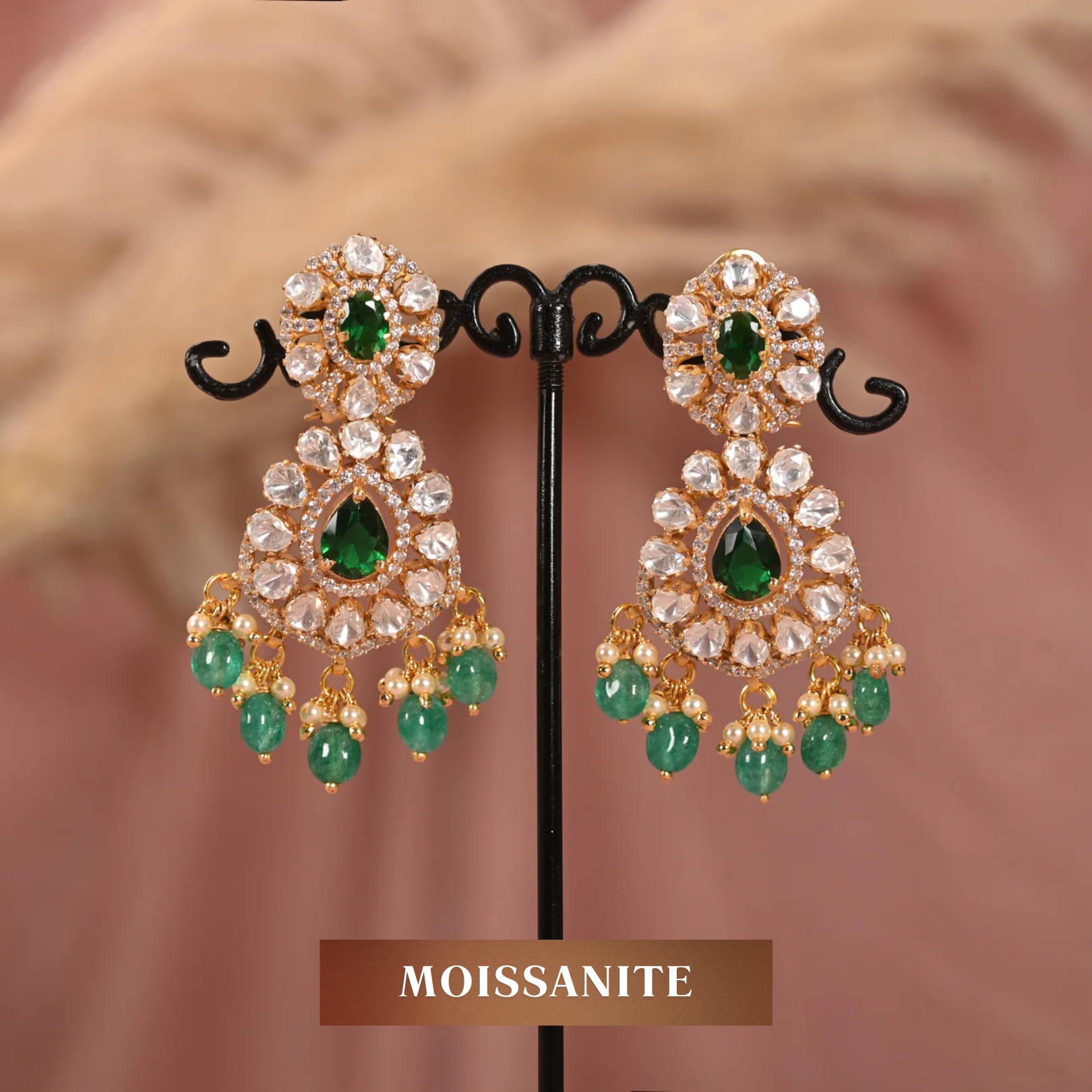 Silver Moissanite Earrings